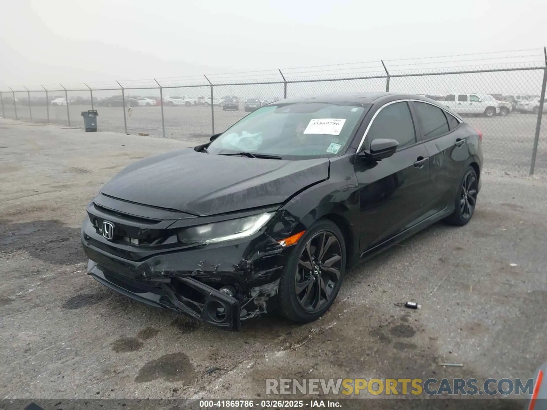 2 fotografías del automóvil dañado 2HGFC2F81MH546593 HONDA CIVIC 2021