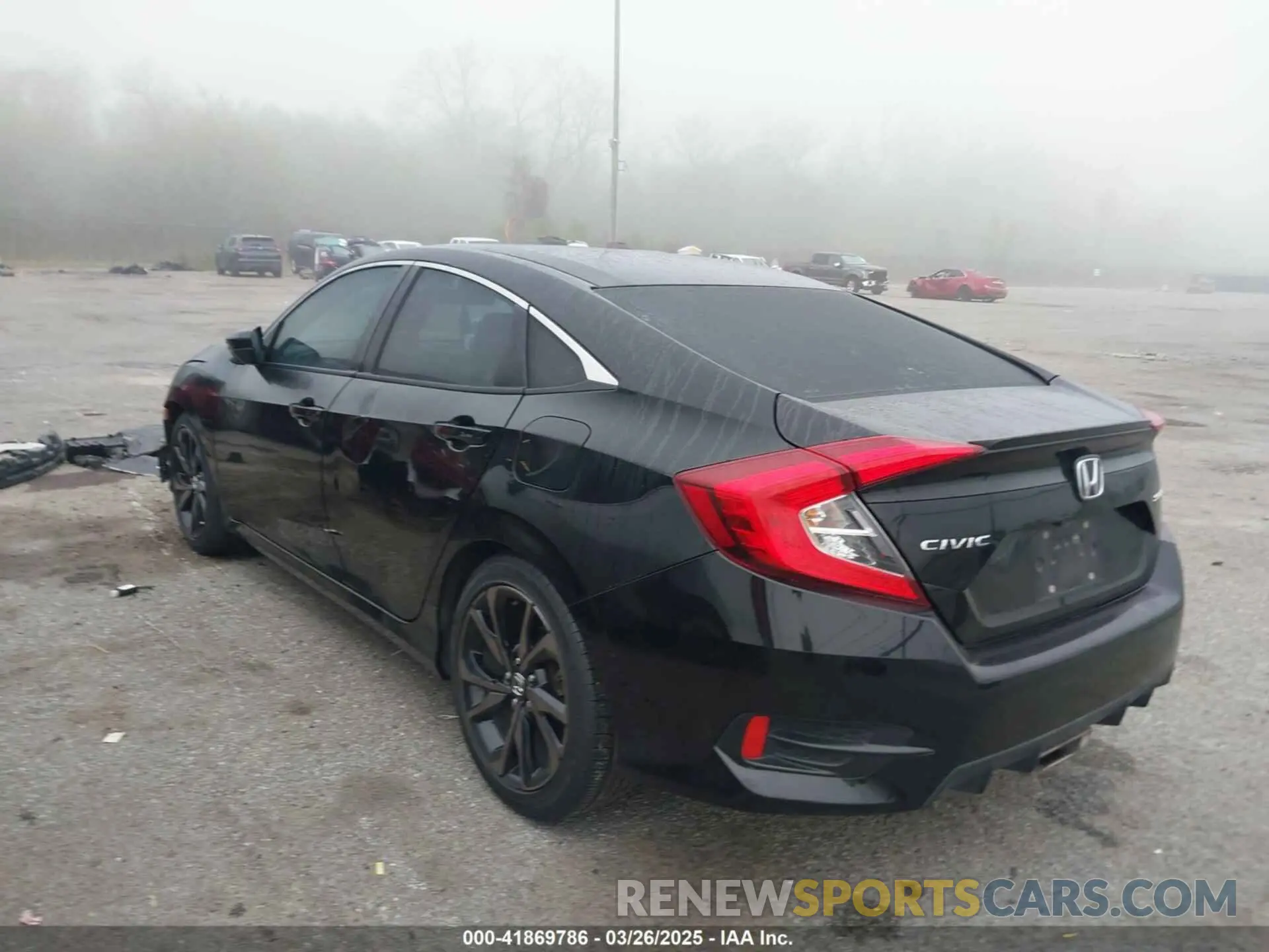 3 fotografías del automóvil dañado 2HGFC2F81MH546593 HONDA CIVIC 2021