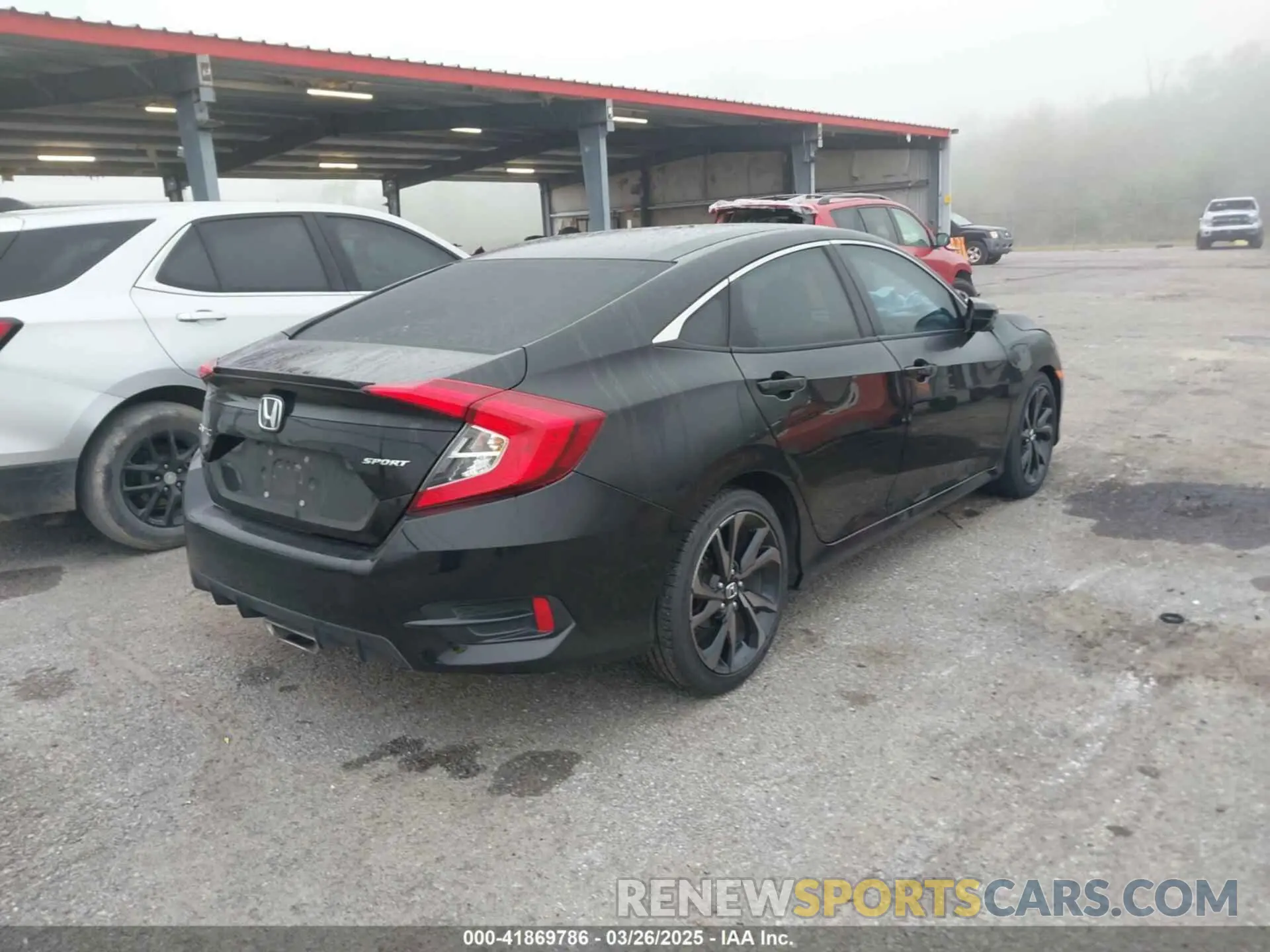 4 fotografías del automóvil dañado 2HGFC2F81MH546593 HONDA CIVIC 2021