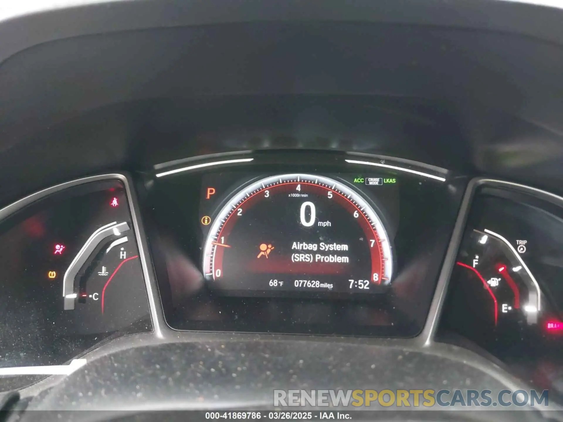 7 fotografías del automóvil dañado 2HGFC2F81MH546593 HONDA CIVIC 2021
