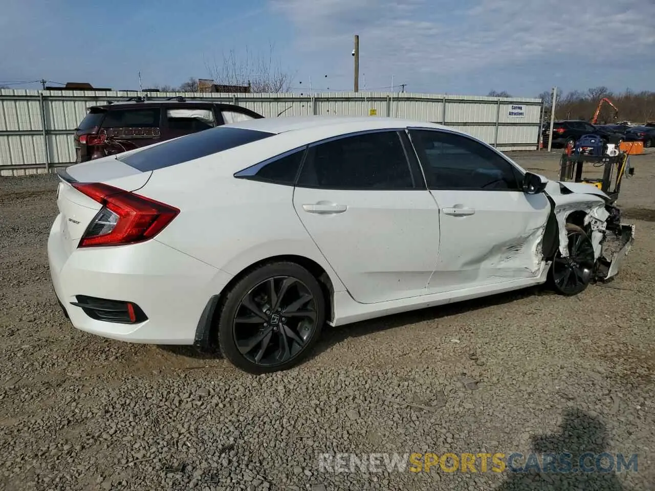 3 fotografías del automóvil dañado 2HGFC2F82MH542004 HONDA CIVIC 2021