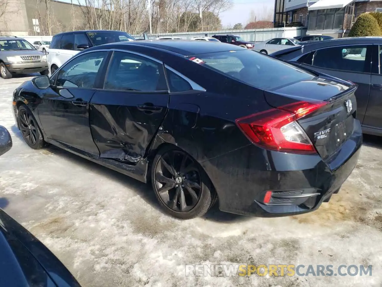 2 fotografías del automóvil dañado 2HGFC2F82MH545727 HONDA CIVIC 2021