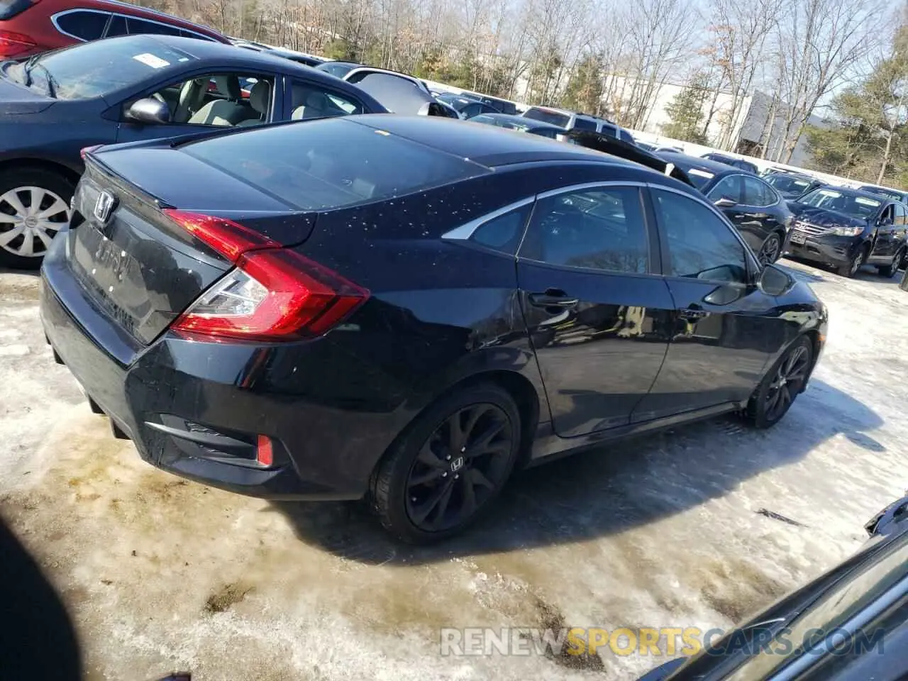3 fotografías del automóvil dañado 2HGFC2F82MH545727 HONDA CIVIC 2021