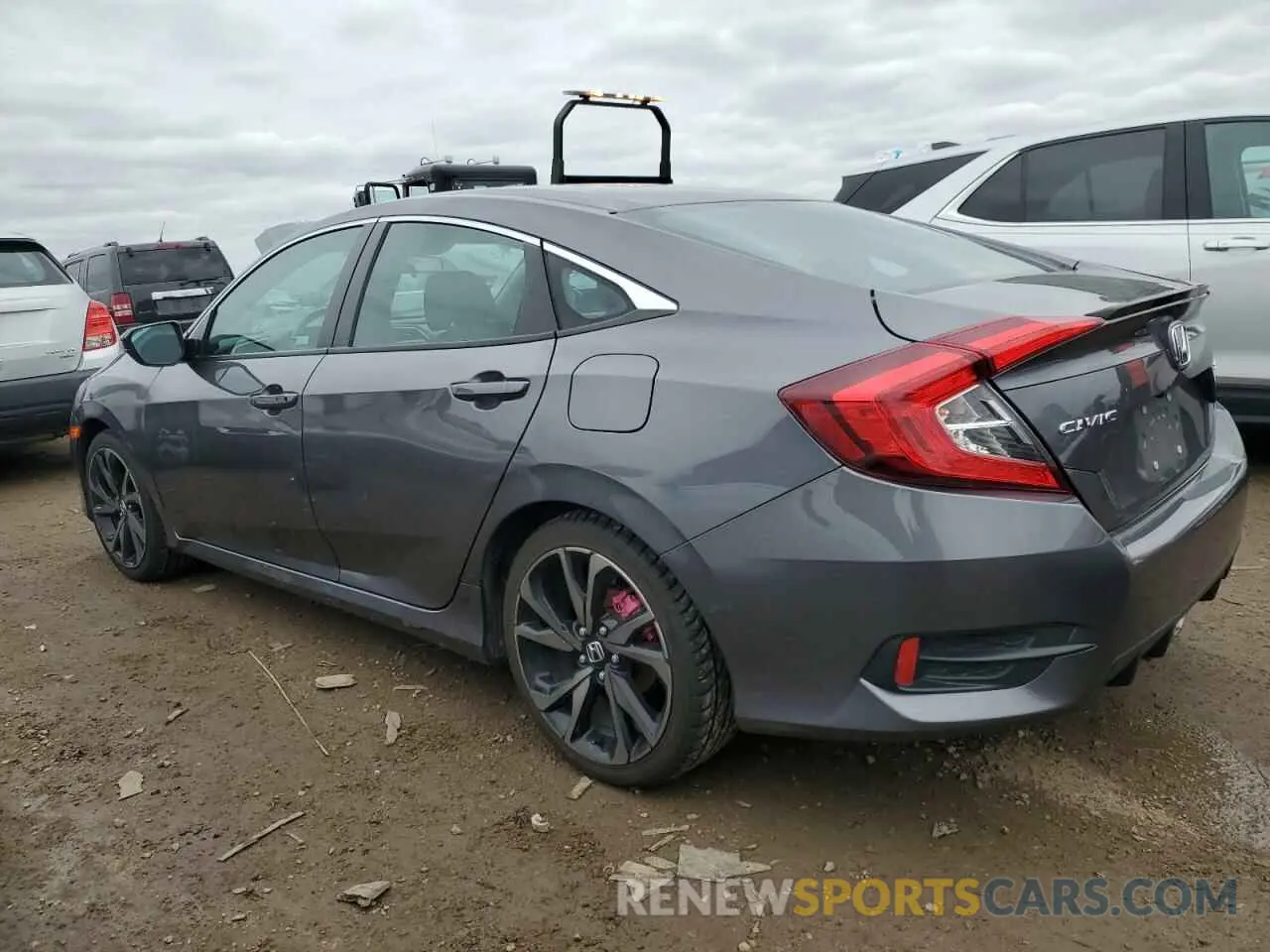 2 fotografías del automóvil dañado 2HGFC2F82MH555514 HONDA CIVIC 2021