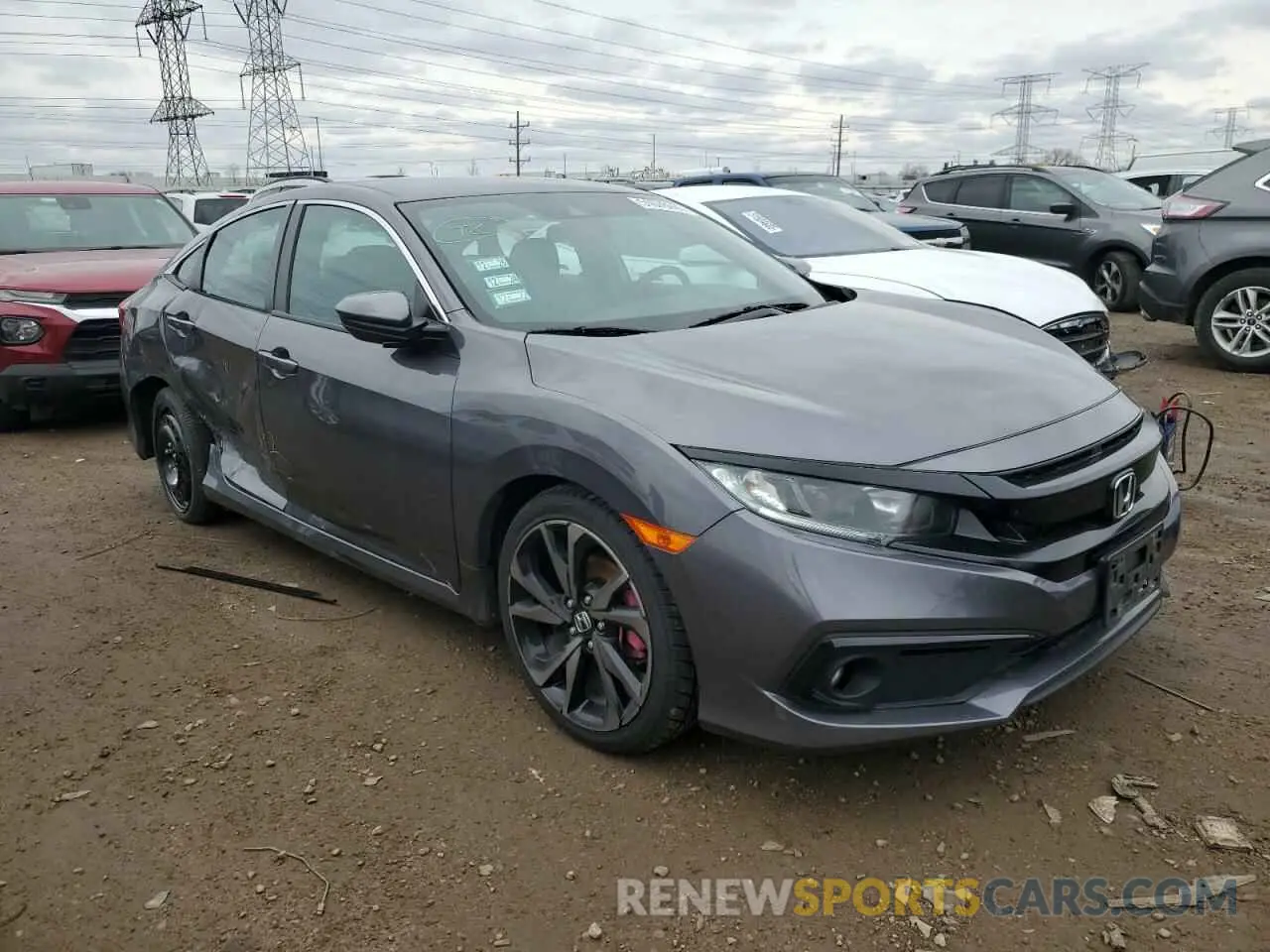 4 fotografías del automóvil dañado 2HGFC2F82MH555514 HONDA CIVIC 2021
