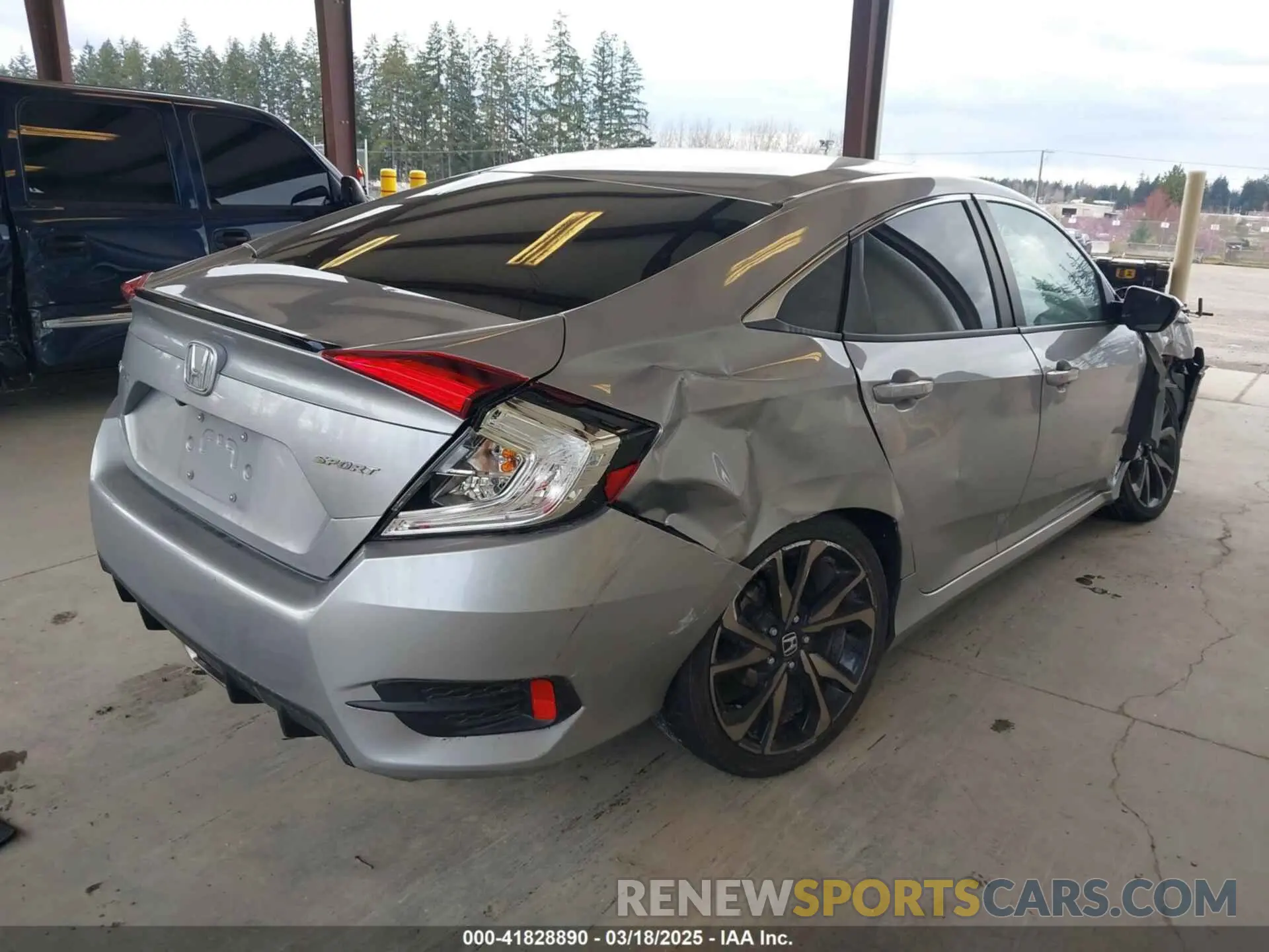 4 fotografías del automóvil dañado 2HGFC2F83MH521470 HONDA CIVIC 2021