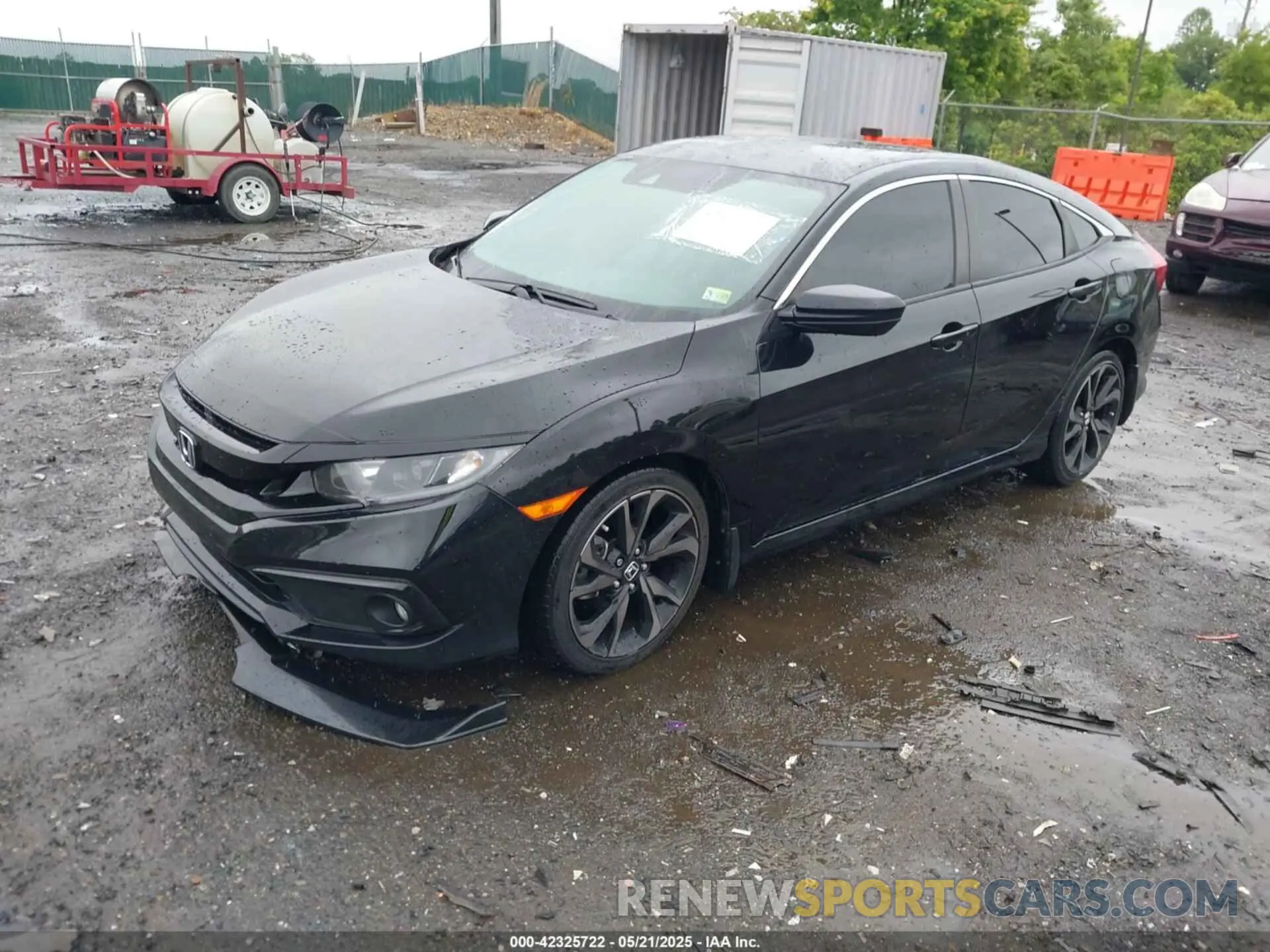 2 fotografías del automóvil dañado 2HGFC2F83MH521744 HONDA CIVIC 2021