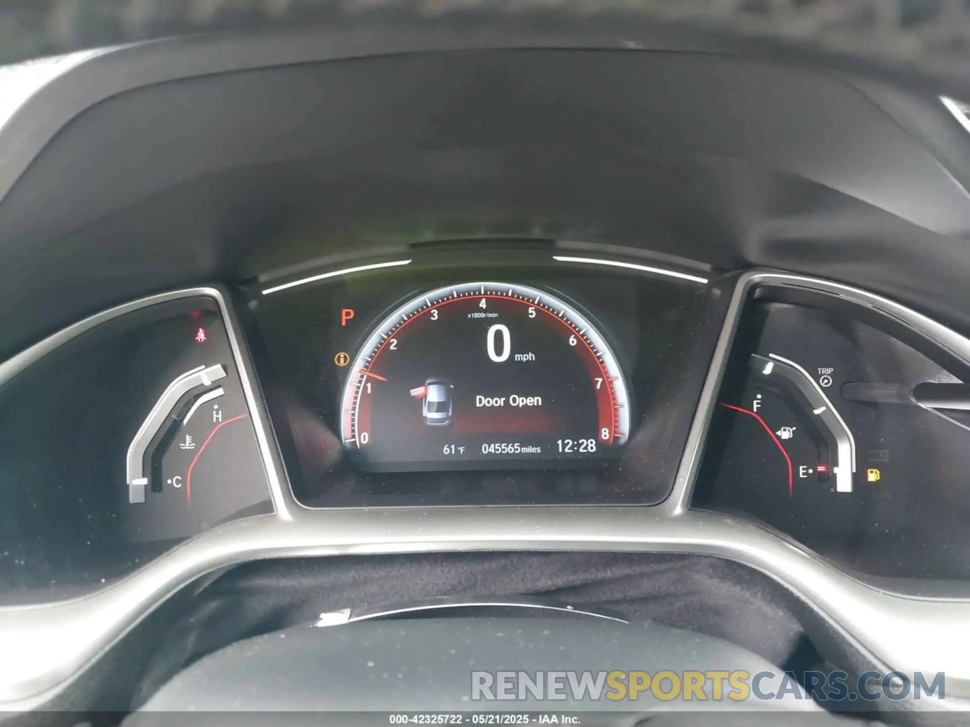 7 fotografías del automóvil dañado 2HGFC2F83MH521744 HONDA CIVIC 2021