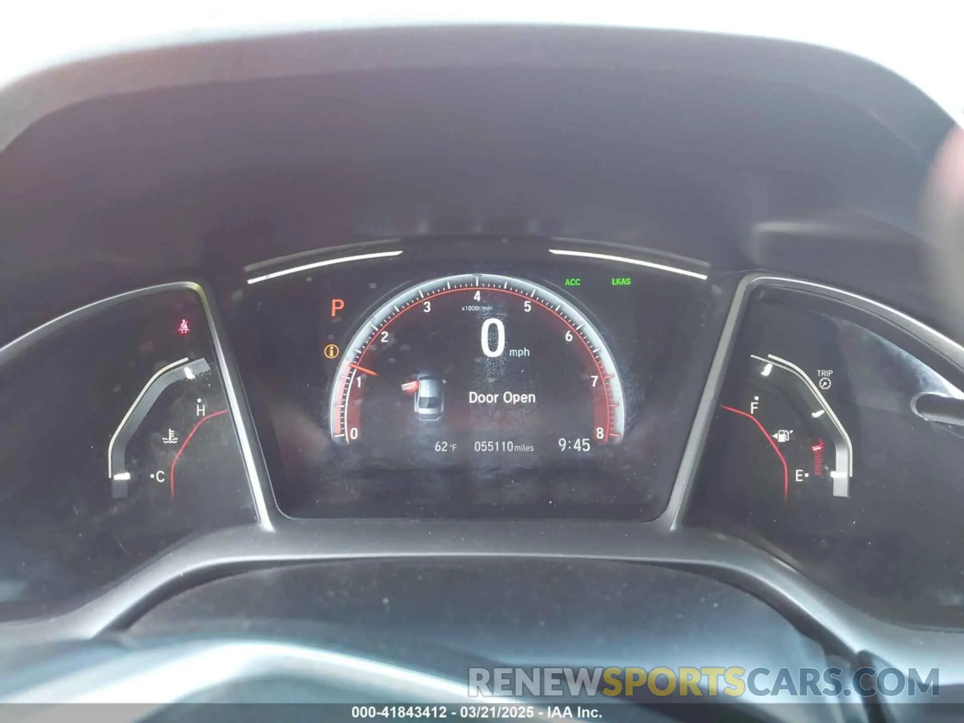 7 fotografías del automóvil dañado 2HGFC2F83MH528354 HONDA CIVIC 2021
