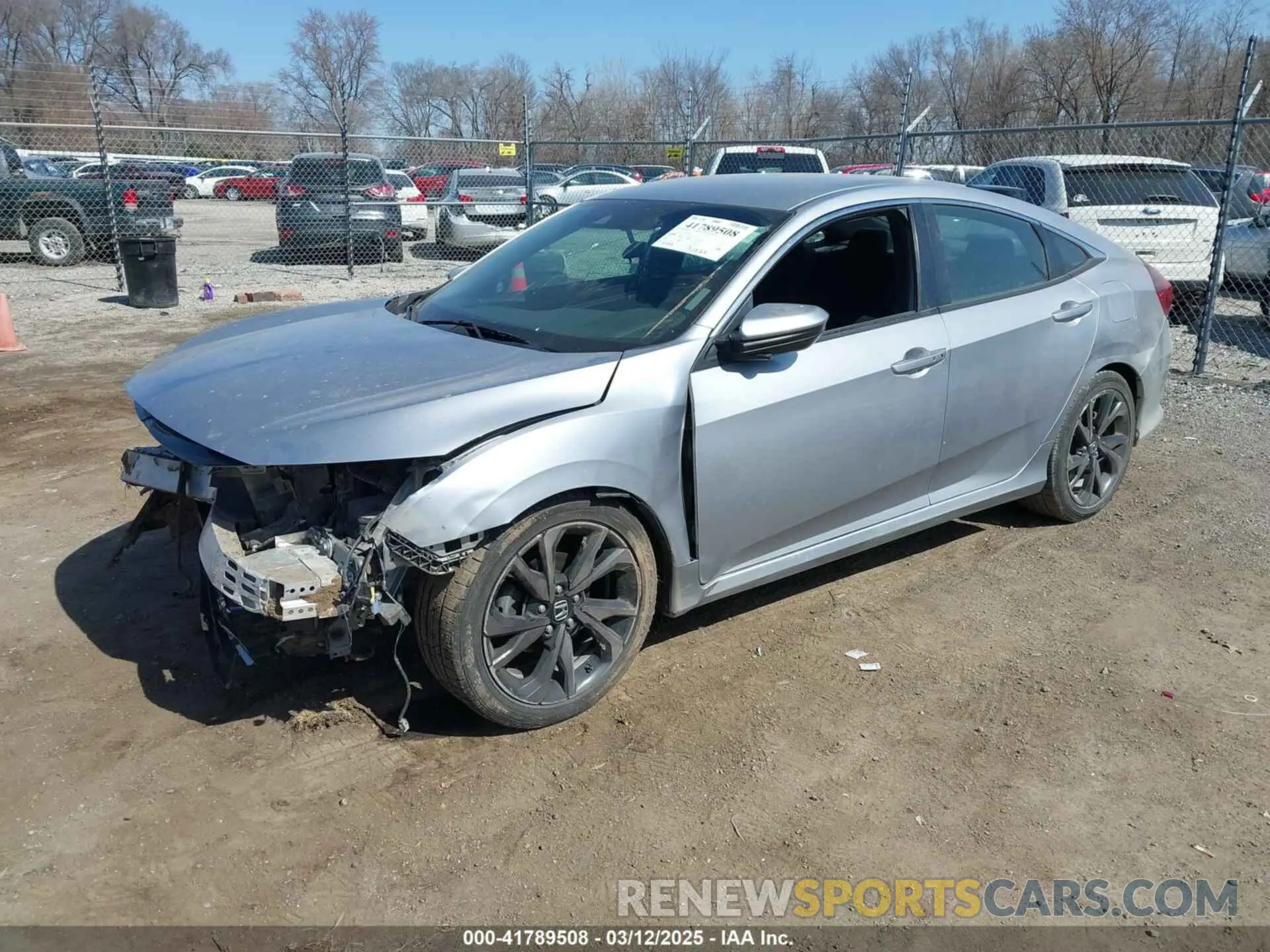 2 fotografías del automóvil dañado 2HGFC2F83MH540939 HONDA CIVIC 2021