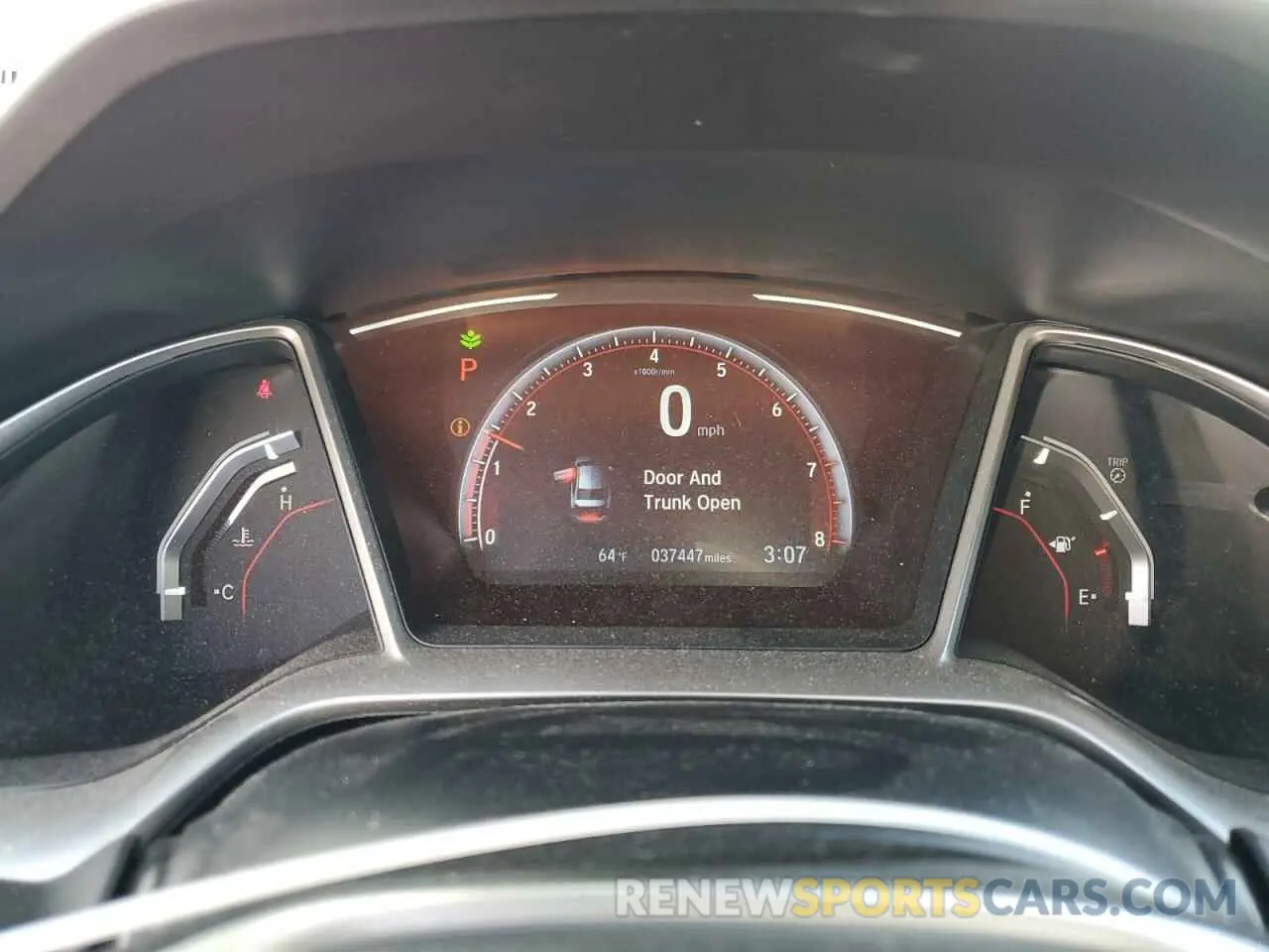 9 fotografías del automóvil dañado 2HGFC2F83MH553836 HONDA CIVIC 2021