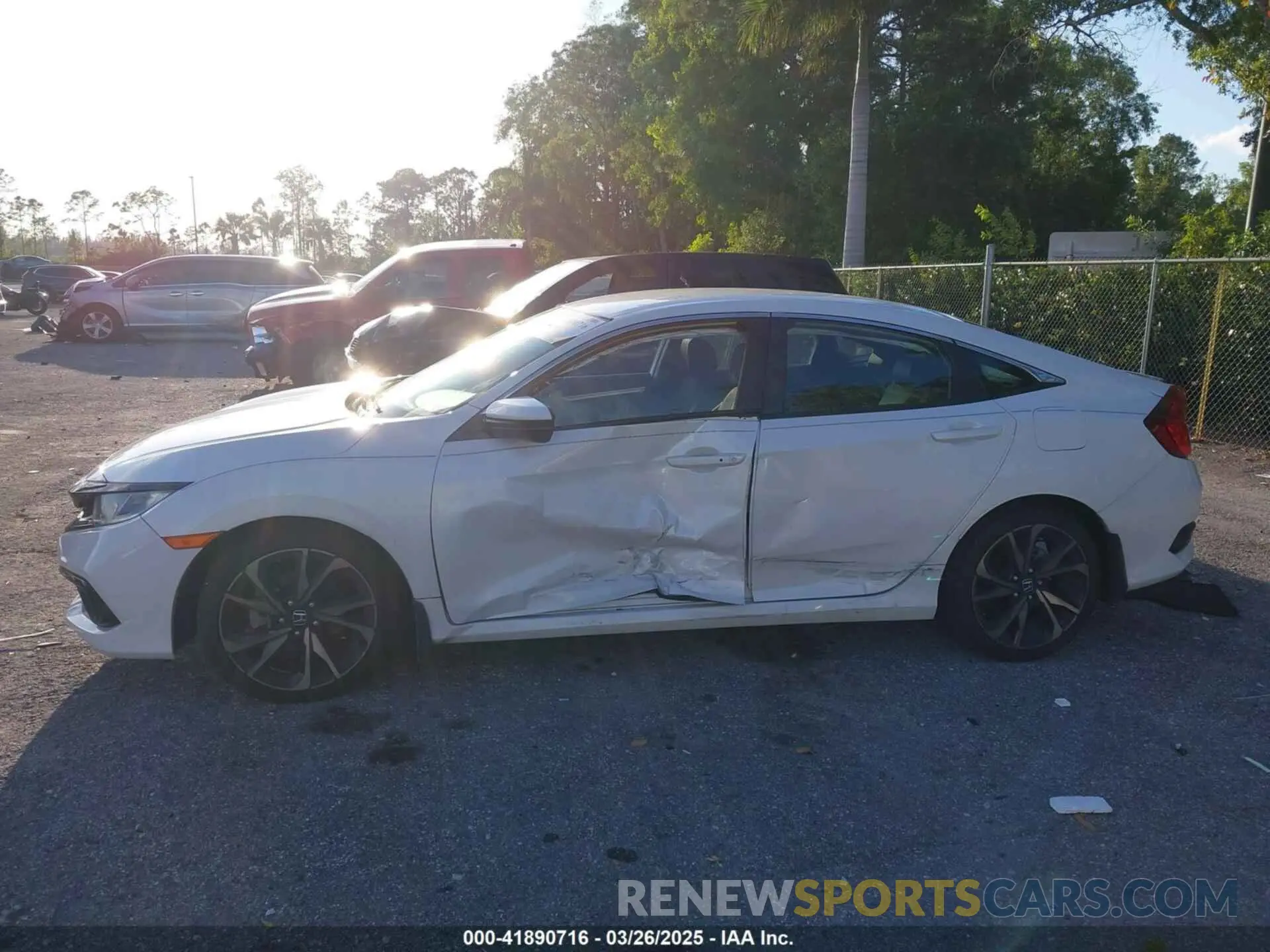 6 fotografías del automóvil dañado 2HGFC2F84MH526838 HONDA CIVIC 2021