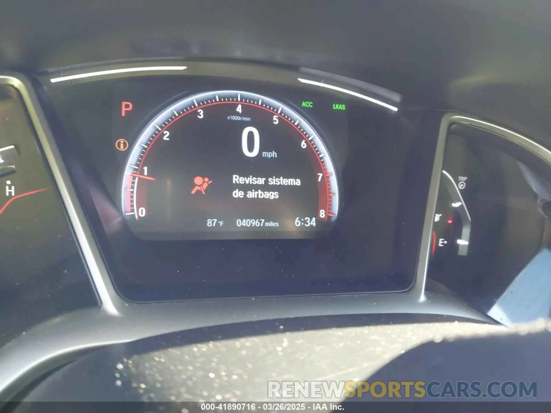 7 fotografías del automóvil dañado 2HGFC2F84MH526838 HONDA CIVIC 2021