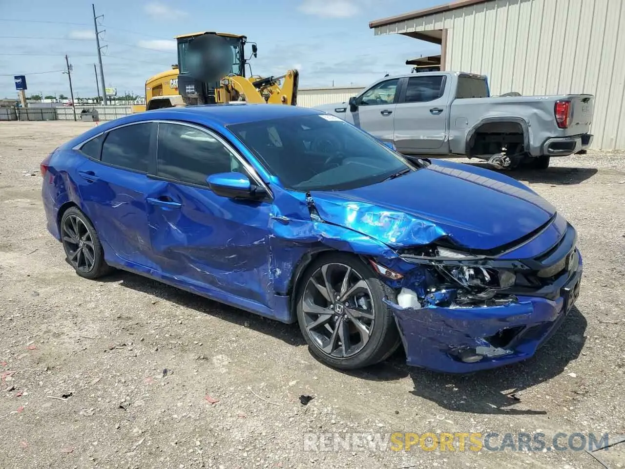 4 fotografías del automóvil dañado 2HGFC2F84MH535328 HONDA CIVIC 2021