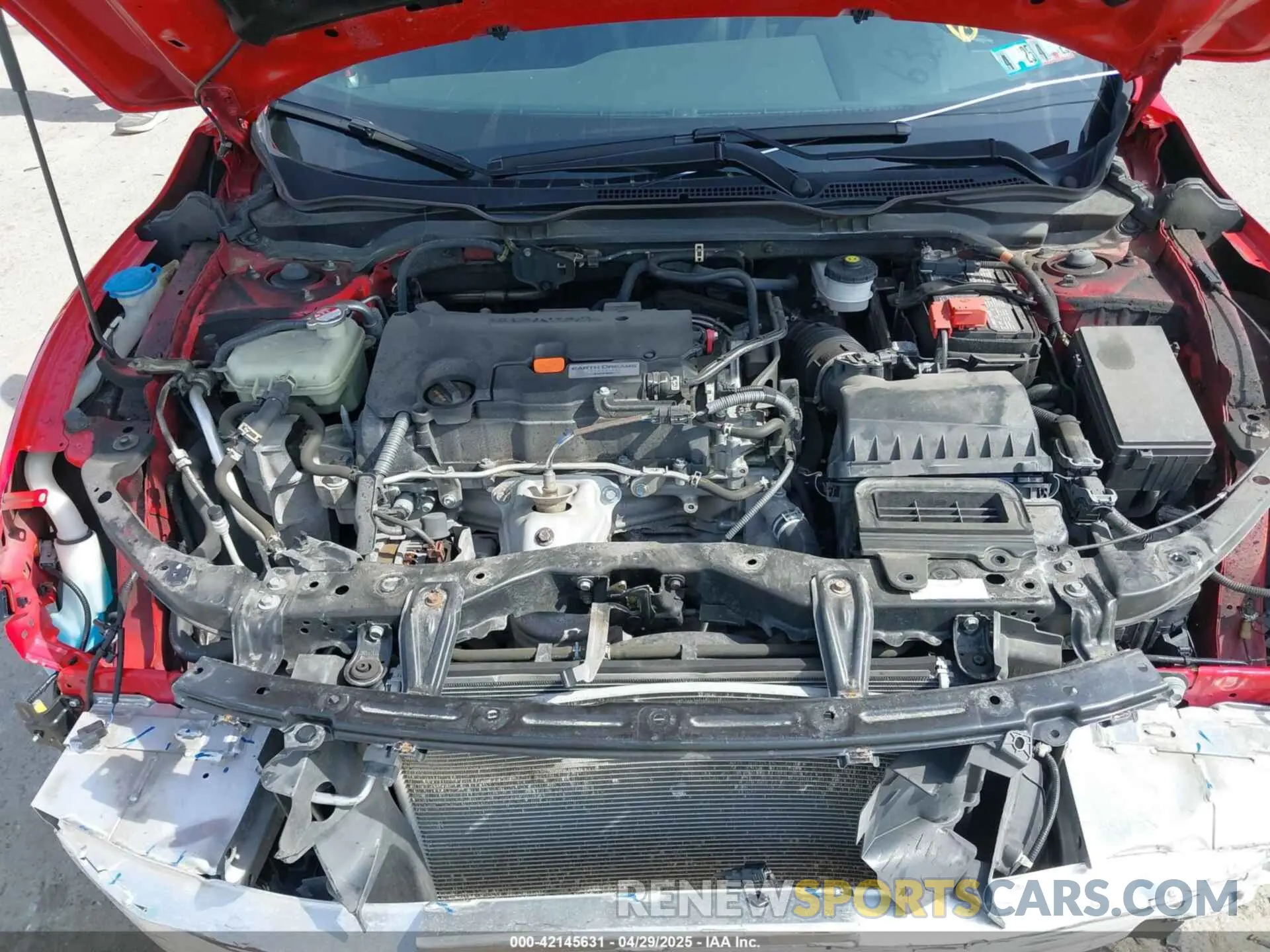 10 fotografías del automóvil dañado 2HGFC2F84MH536320 HONDA CIVIC 2021
