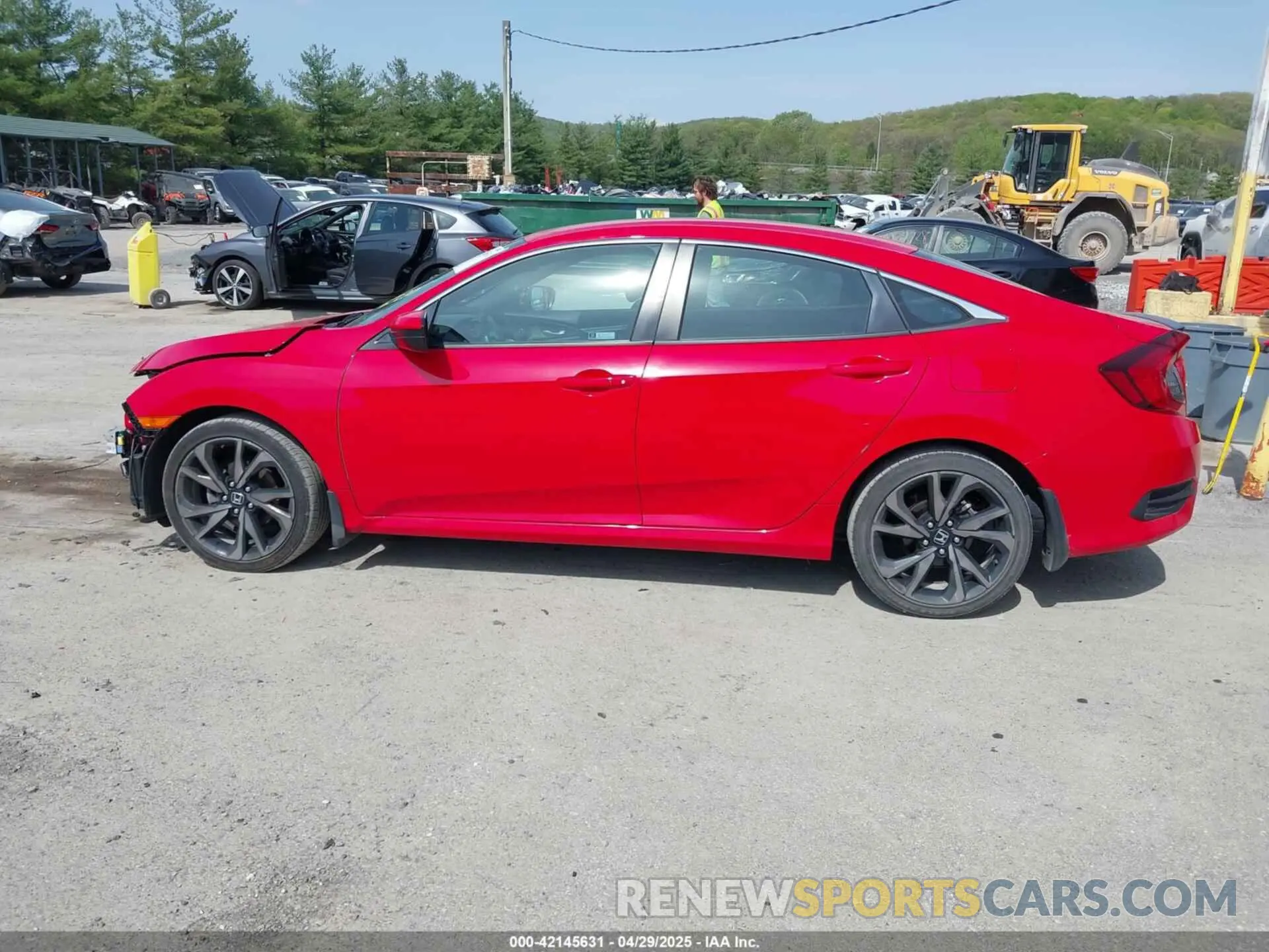 15 fotografías del automóvil dañado 2HGFC2F84MH536320 HONDA CIVIC 2021
