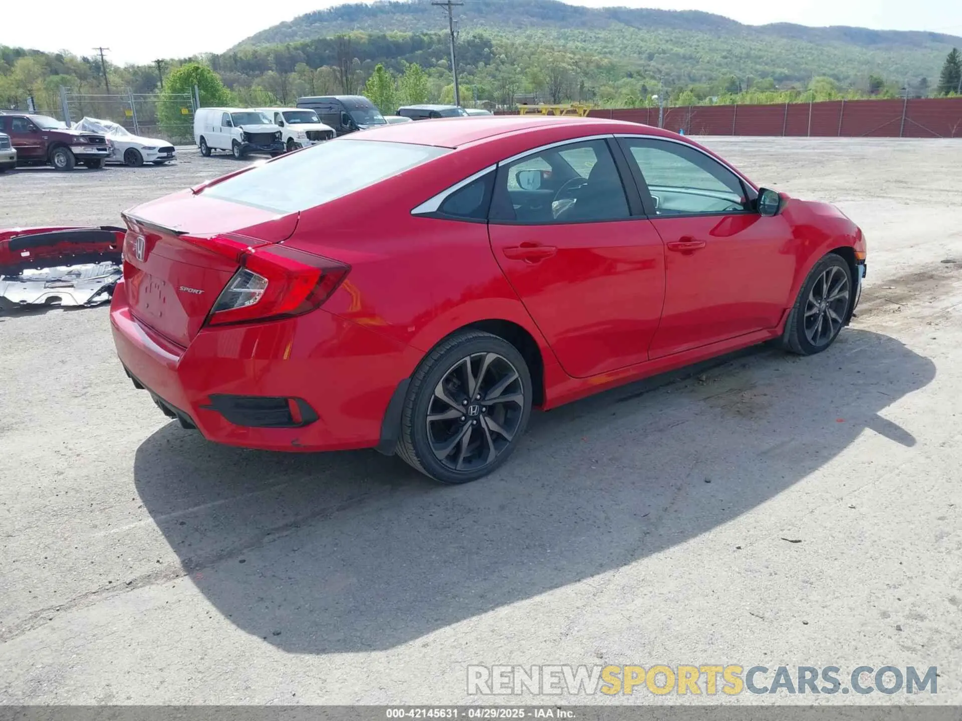4 fotografías del automóvil dañado 2HGFC2F84MH536320 HONDA CIVIC 2021