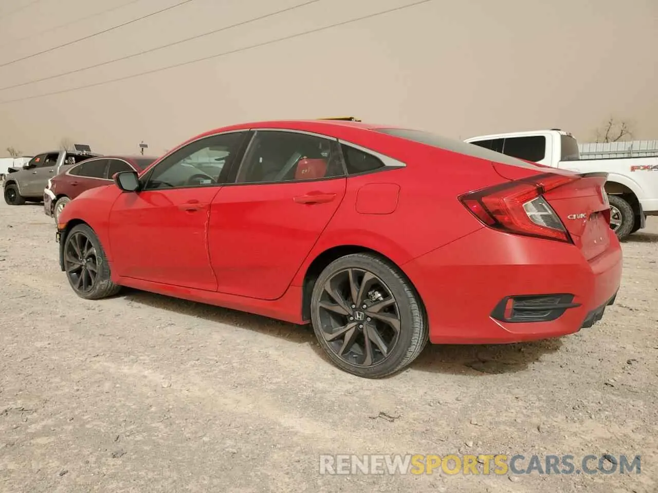 2 fotografías del automóvil dañado 2HGFC2F84MH536723 HONDA CIVIC 2021