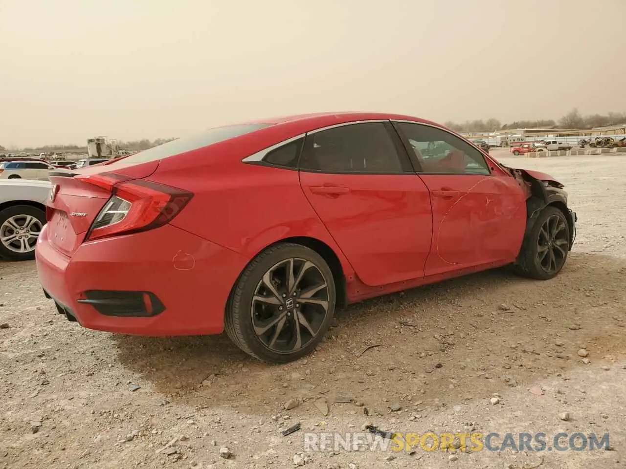 3 fotografías del automóvil dañado 2HGFC2F84MH536723 HONDA CIVIC 2021
