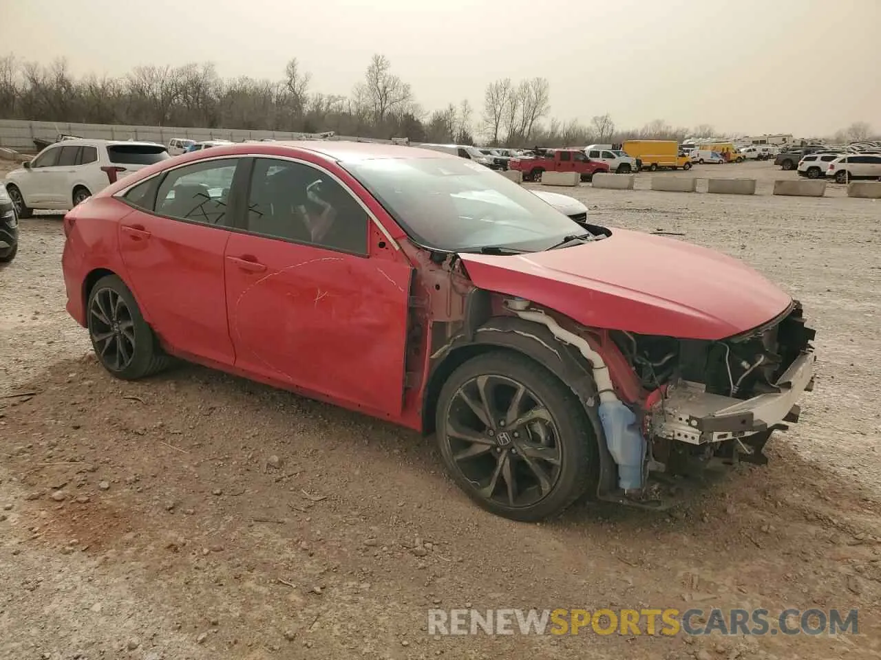 4 fotografías del automóvil dañado 2HGFC2F84MH536723 HONDA CIVIC 2021