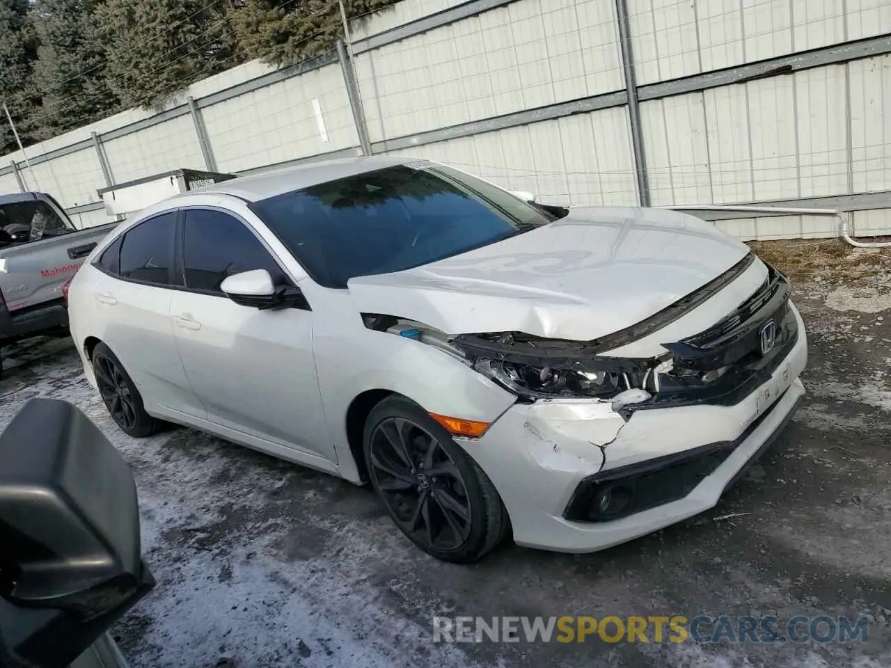 4 fotografías del automóvil dañado 2HGFC2F84MH540125 HONDA CIVIC 2021