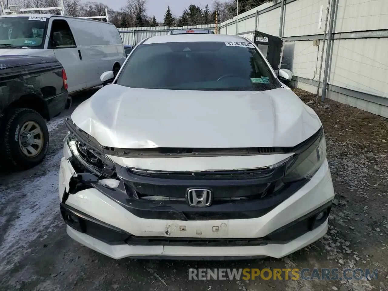 5 fotografías del automóvil dañado 2HGFC2F84MH540125 HONDA CIVIC 2021