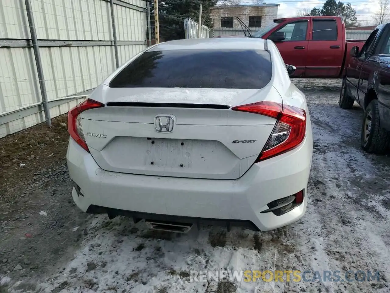 6 fotografías del automóvil dañado 2HGFC2F84MH540125 HONDA CIVIC 2021