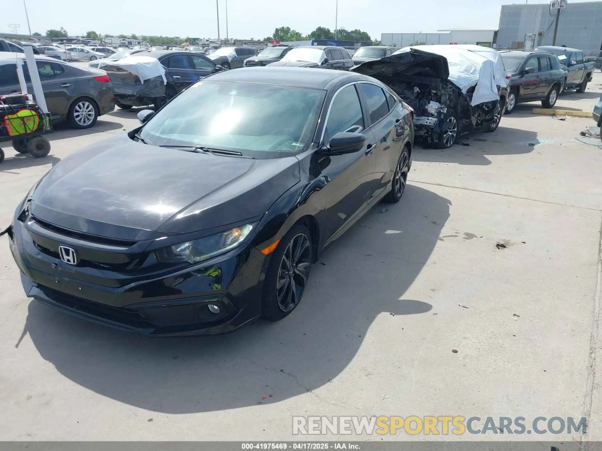 2 fotografías del automóvil dañado 2HGFC2F85MH505707 HONDA CIVIC 2021
