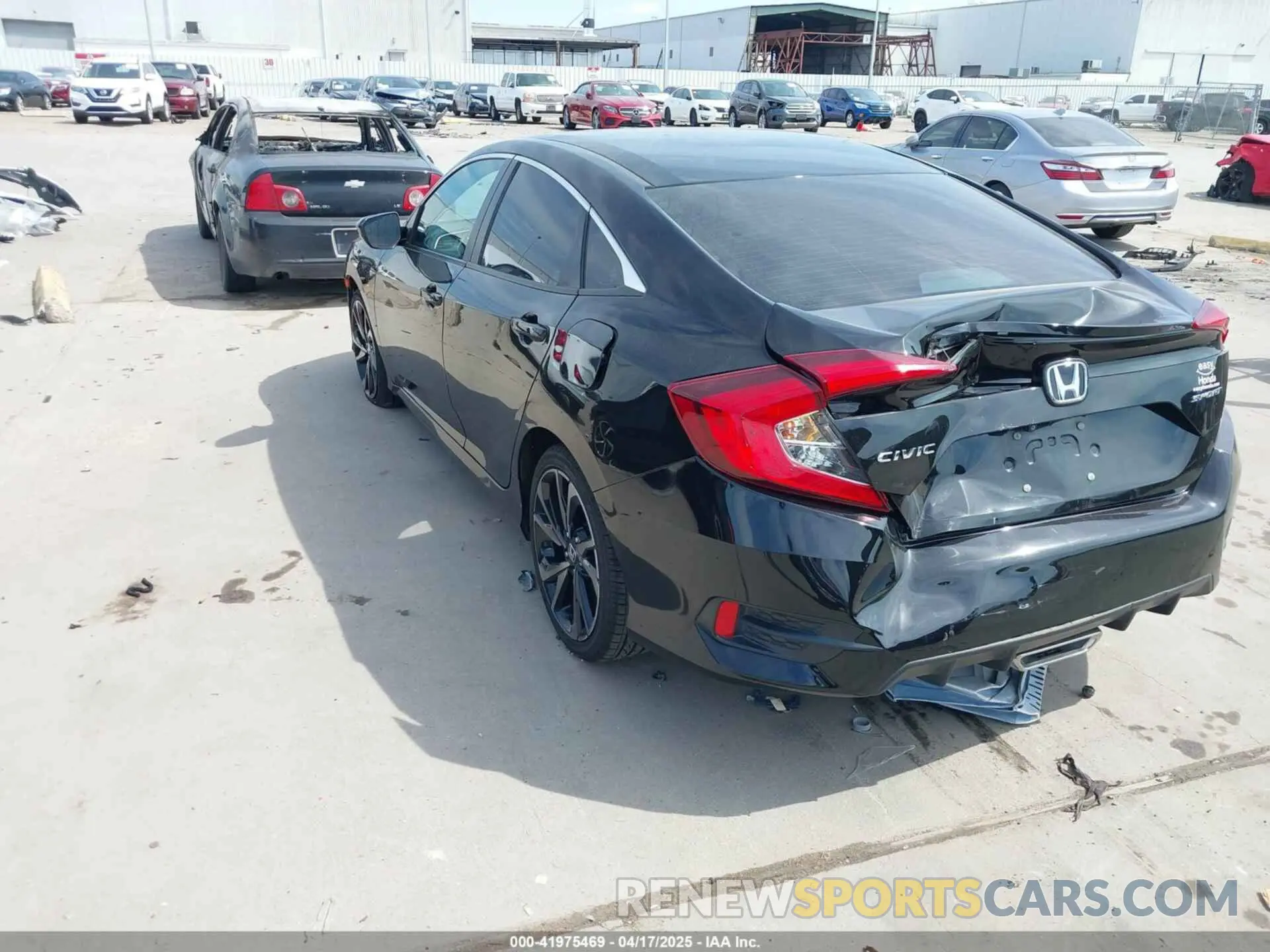 3 fotografías del automóvil dañado 2HGFC2F85MH505707 HONDA CIVIC 2021