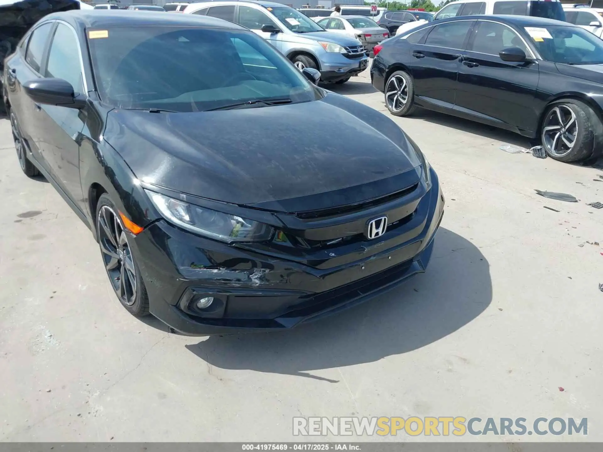 6 fotografías del automóvil dañado 2HGFC2F85MH505707 HONDA CIVIC 2021