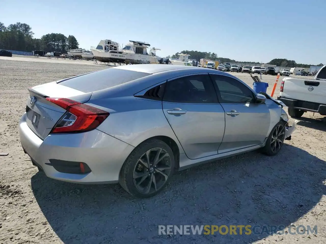 3 fotografías del automóvil dañado 2HGFC2F85MH537069 HONDA CIVIC 2021