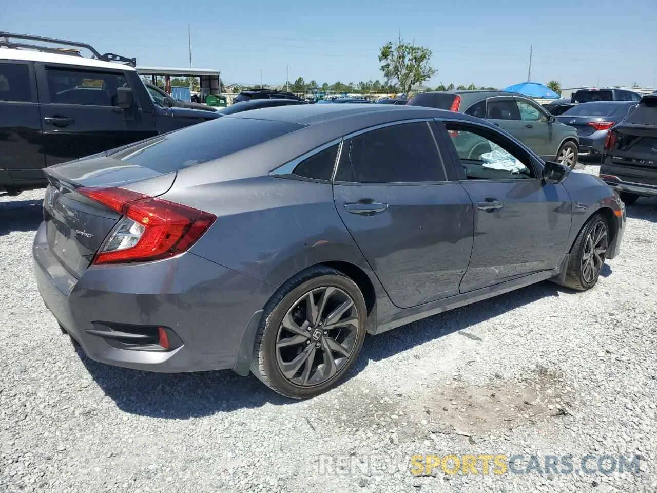 3 fotografías del automóvil dañado 2HGFC2F86MH526260 HONDA CIVIC 2021