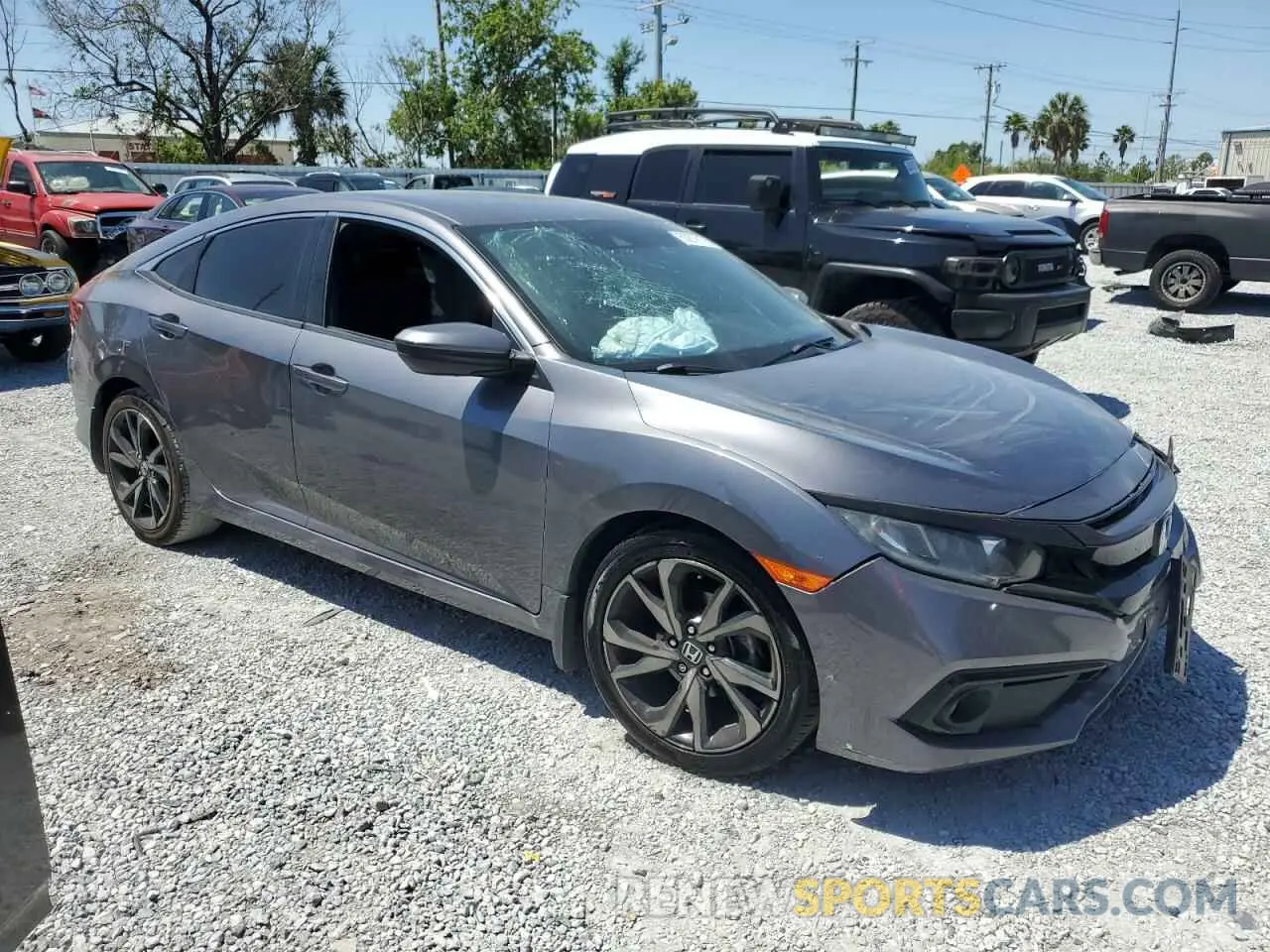 4 fotografías del automóvil dañado 2HGFC2F86MH526260 HONDA CIVIC 2021