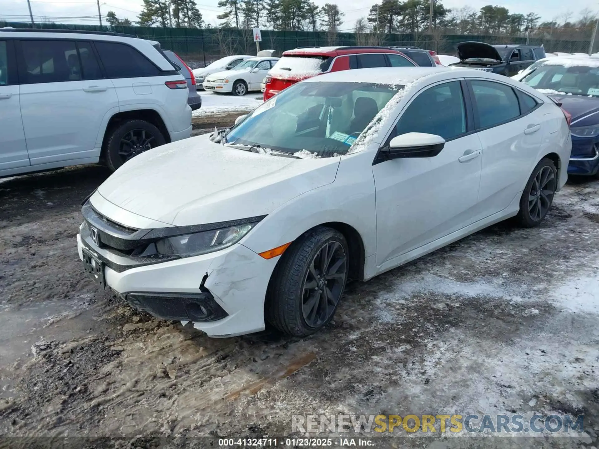 2 fotografías del automóvil dañado 2HGFC2F86MH530969 HONDA CIVIC 2021