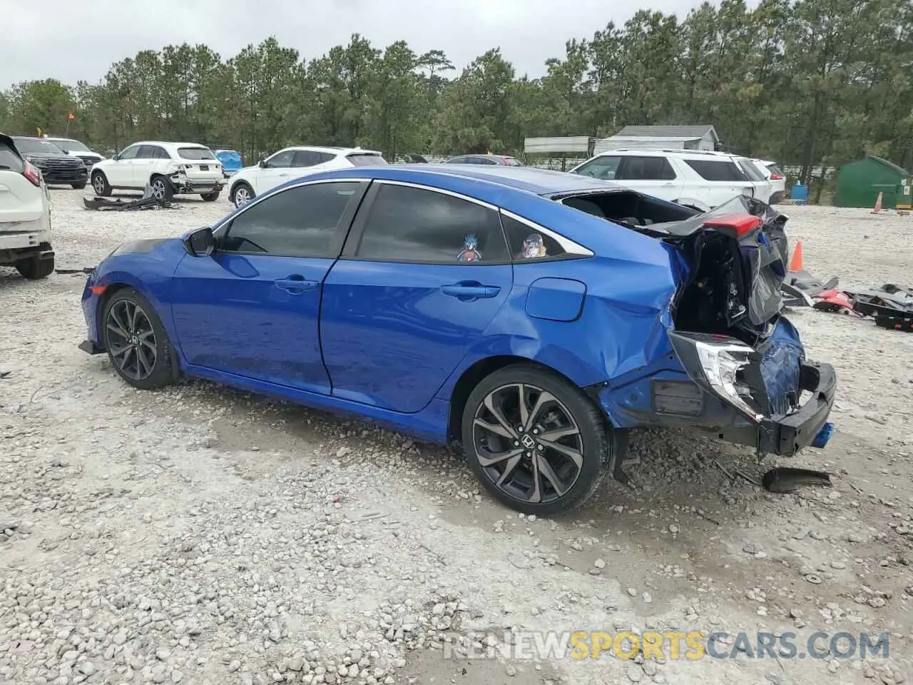 2 fotografías del automóvil dañado 2HGFC2F86MH538926 HONDA CIVIC 2021