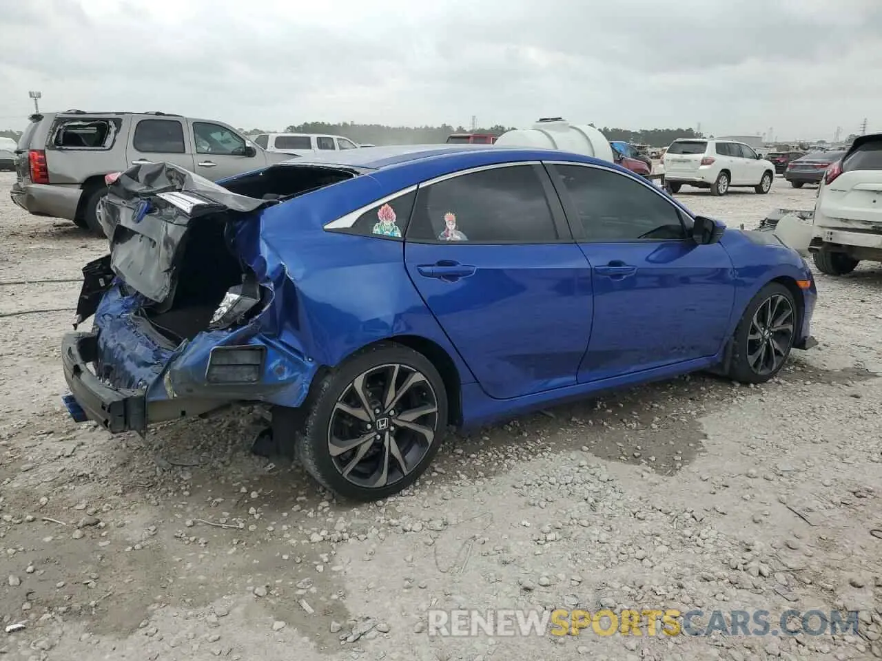 3 fotografías del automóvil dañado 2HGFC2F86MH538926 HONDA CIVIC 2021