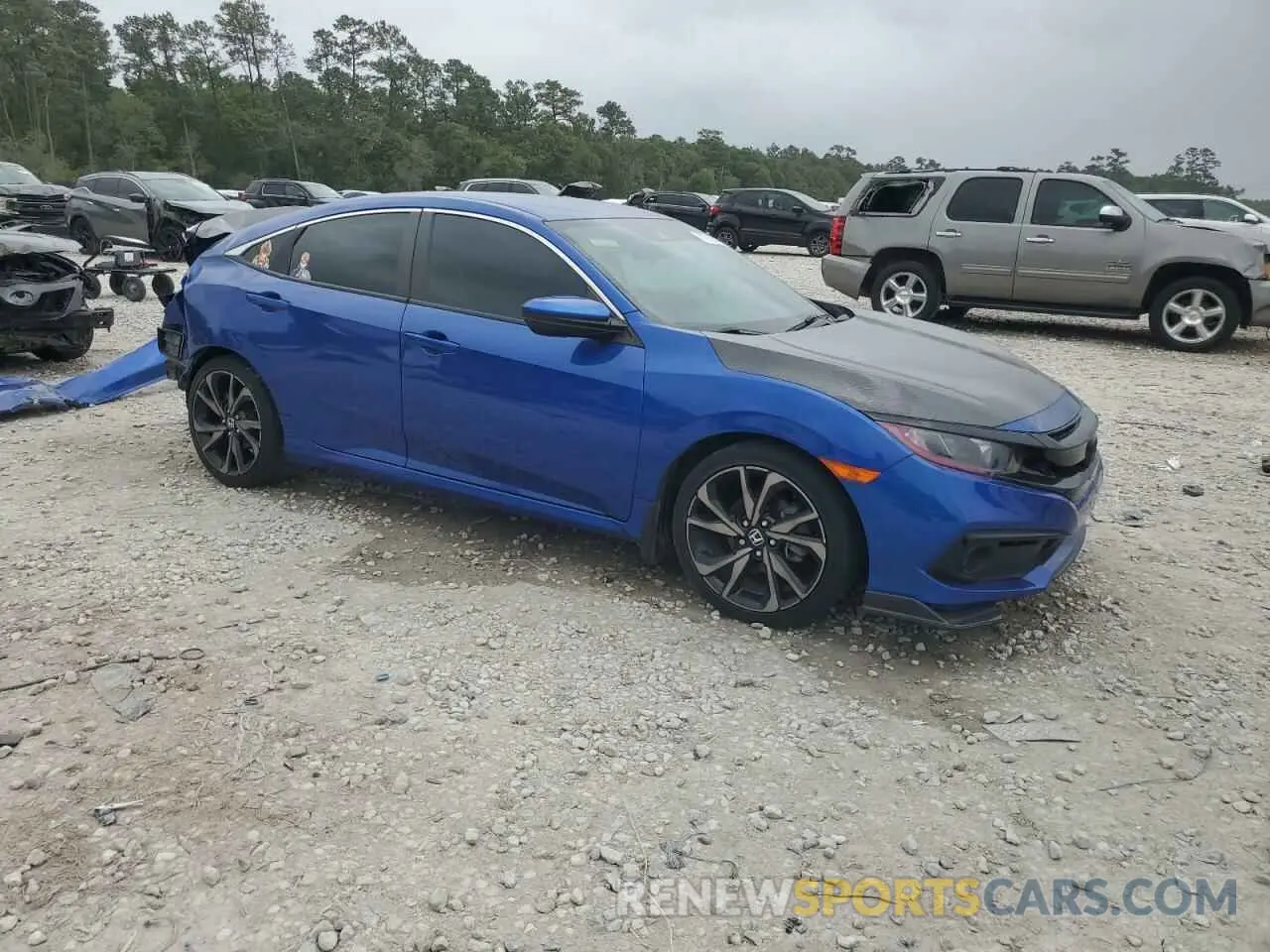 4 fotografías del automóvil dañado 2HGFC2F86MH538926 HONDA CIVIC 2021