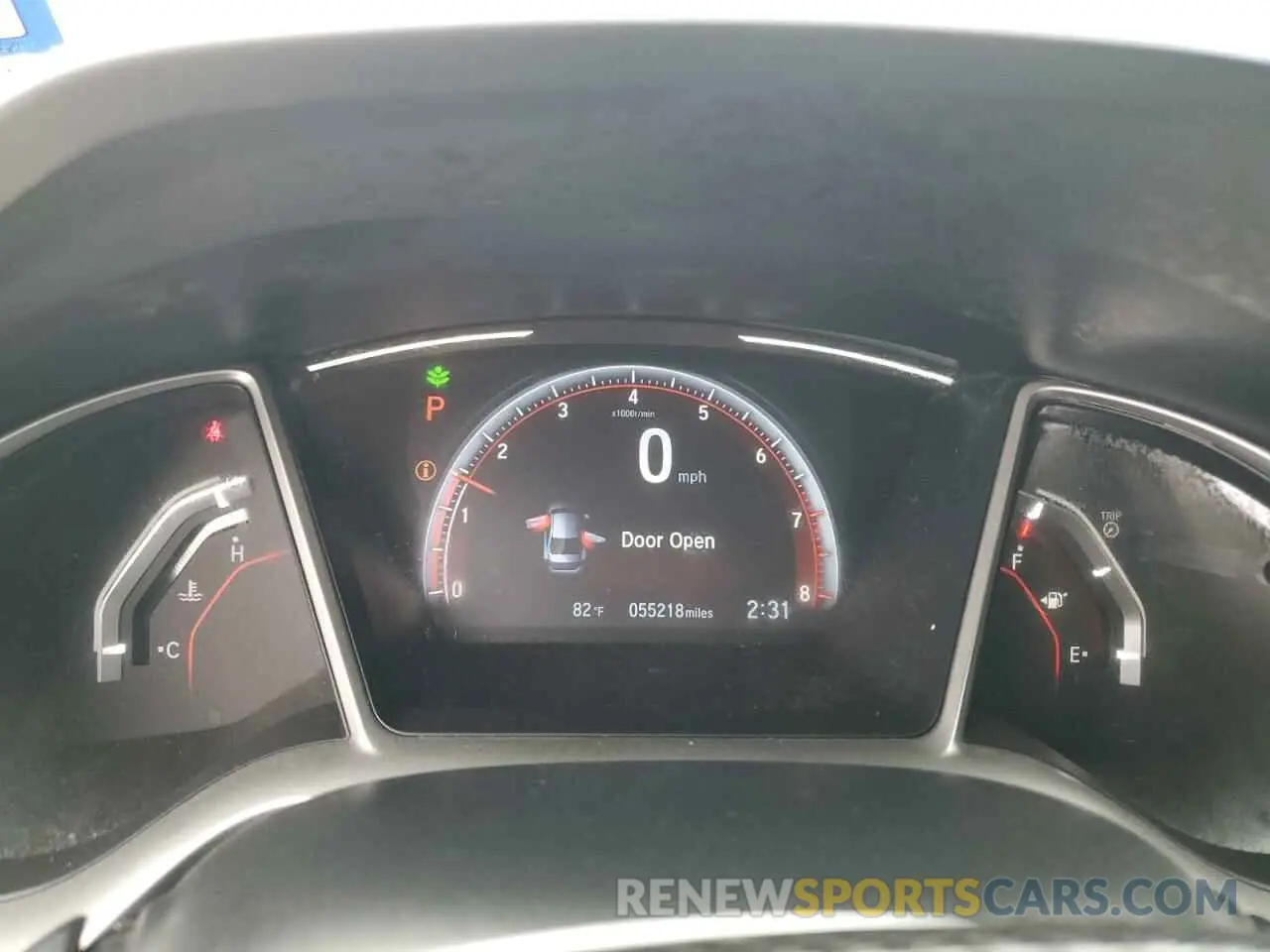 9 fotografías del automóvil dañado 2HGFC2F86MH538926 HONDA CIVIC 2021
