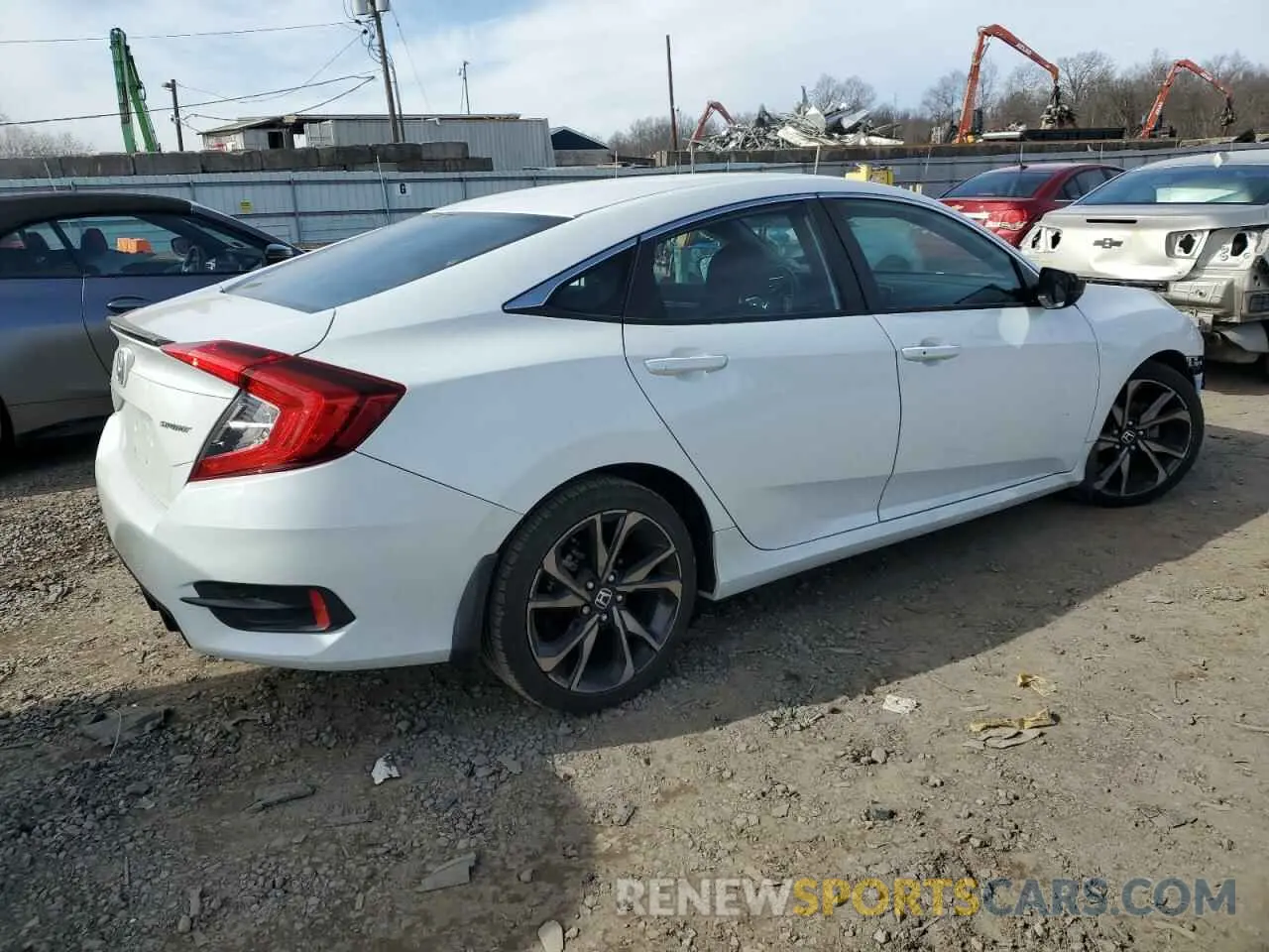 3 fotografías del automóvil dañado 2HGFC2F86MH541034 HONDA CIVIC 2021
