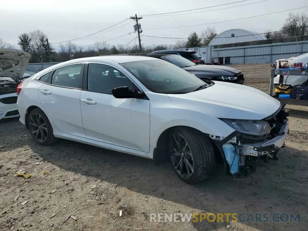 4 fotografías del automóvil dañado 2HGFC2F86MH541034 HONDA CIVIC 2021