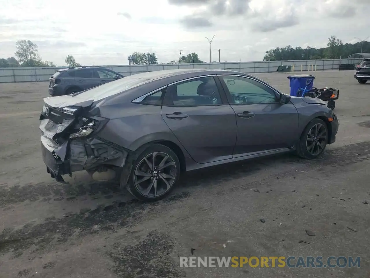 3 fotografías del automóvil dañado 2HGFC2F87MH501660 HONDA CIVIC 2021