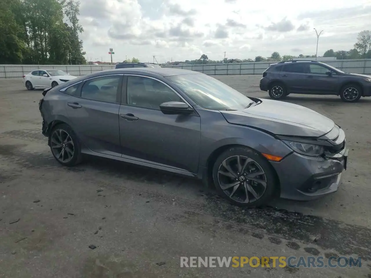 4 fotografías del automóvil dañado 2HGFC2F87MH501660 HONDA CIVIC 2021
