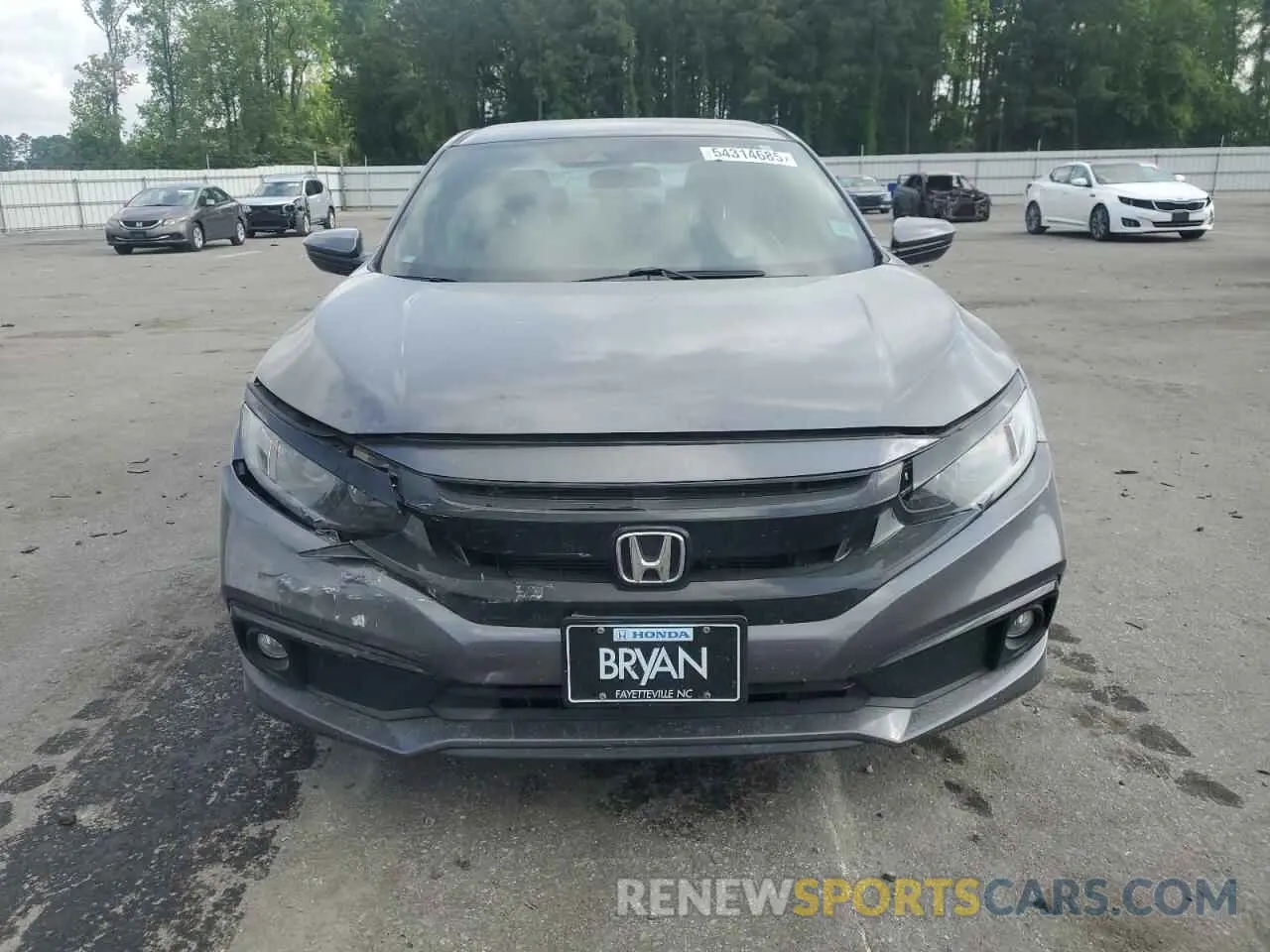5 fotografías del automóvil dañado 2HGFC2F87MH501660 HONDA CIVIC 2021