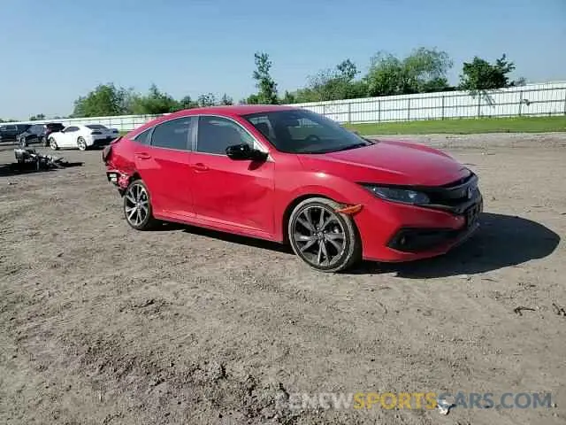 11 fotografías del automóvil dañado 2HGFC2F87MH512870 HONDA CIVIC 2021