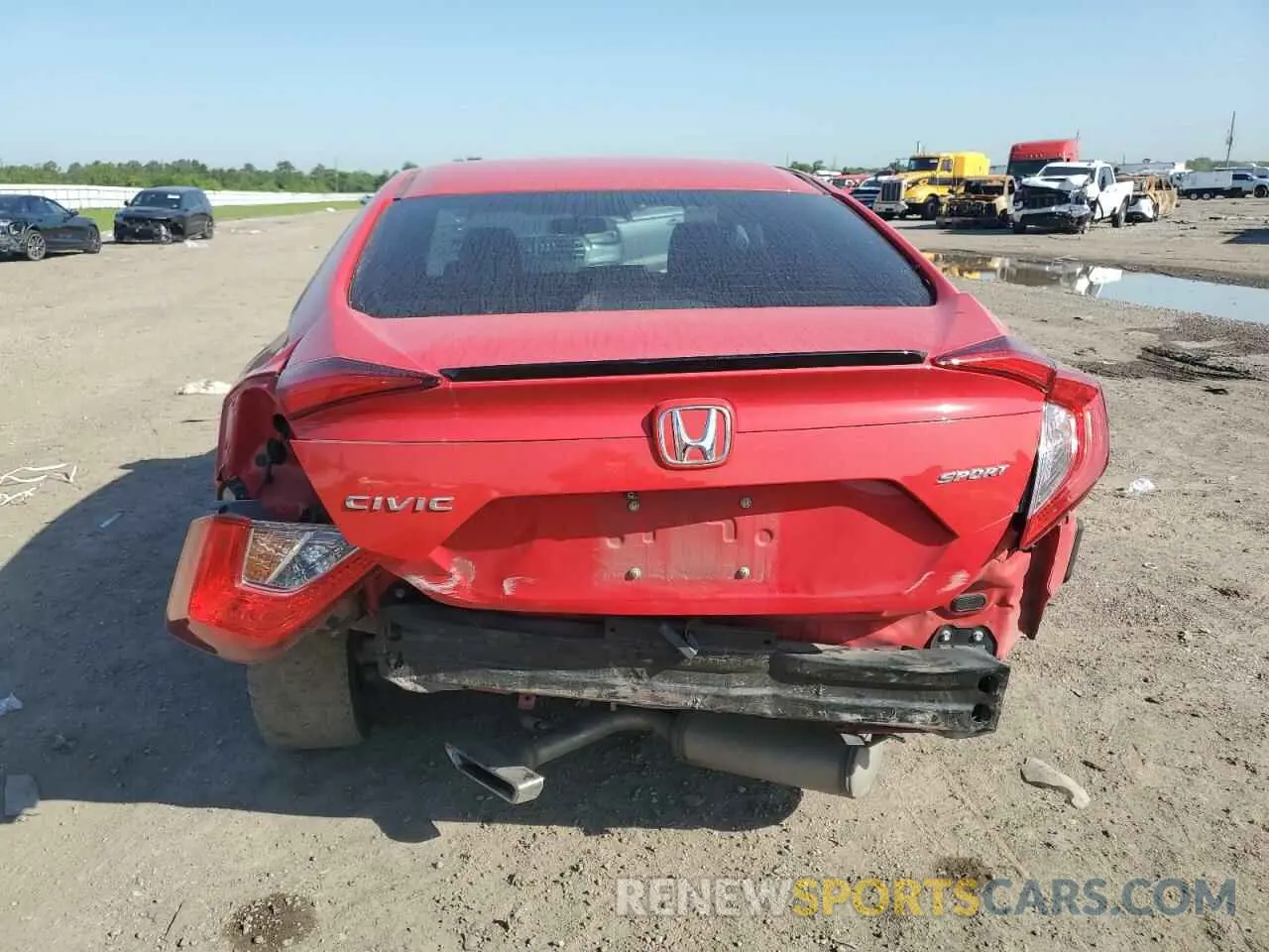 6 fotografías del automóvil dañado 2HGFC2F87MH512870 HONDA CIVIC 2021
