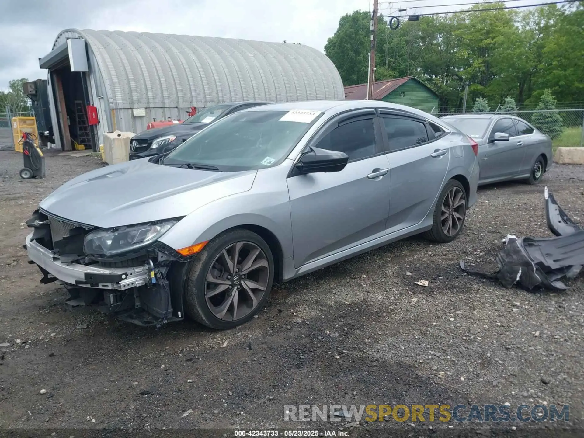 2 fotografías del automóvil dañado 2HGFC2F87MH521102 HONDA CIVIC 2021