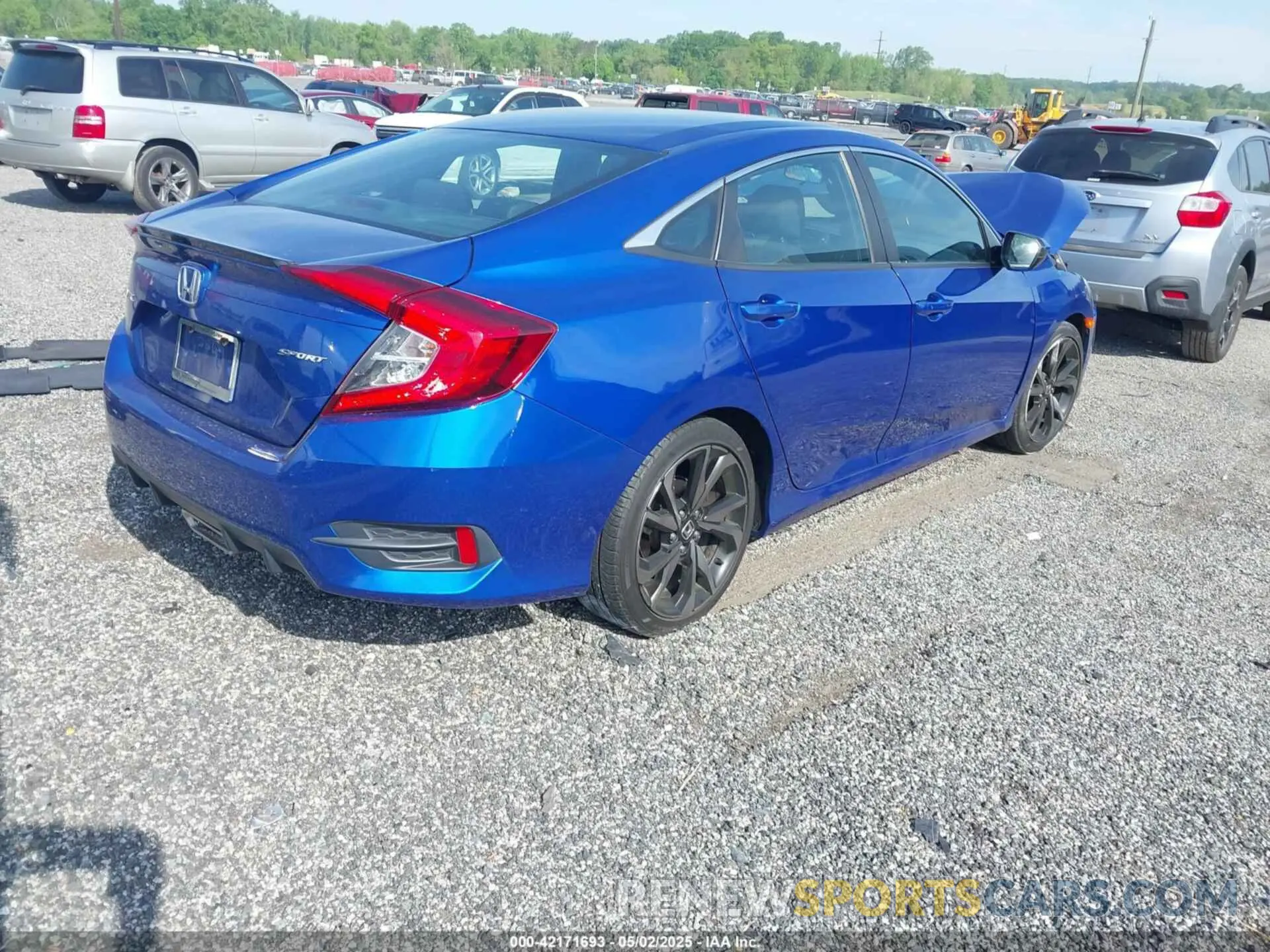 4 fotografías del automóvil dañado 2HGFC2F87MH525814 HONDA CIVIC 2021