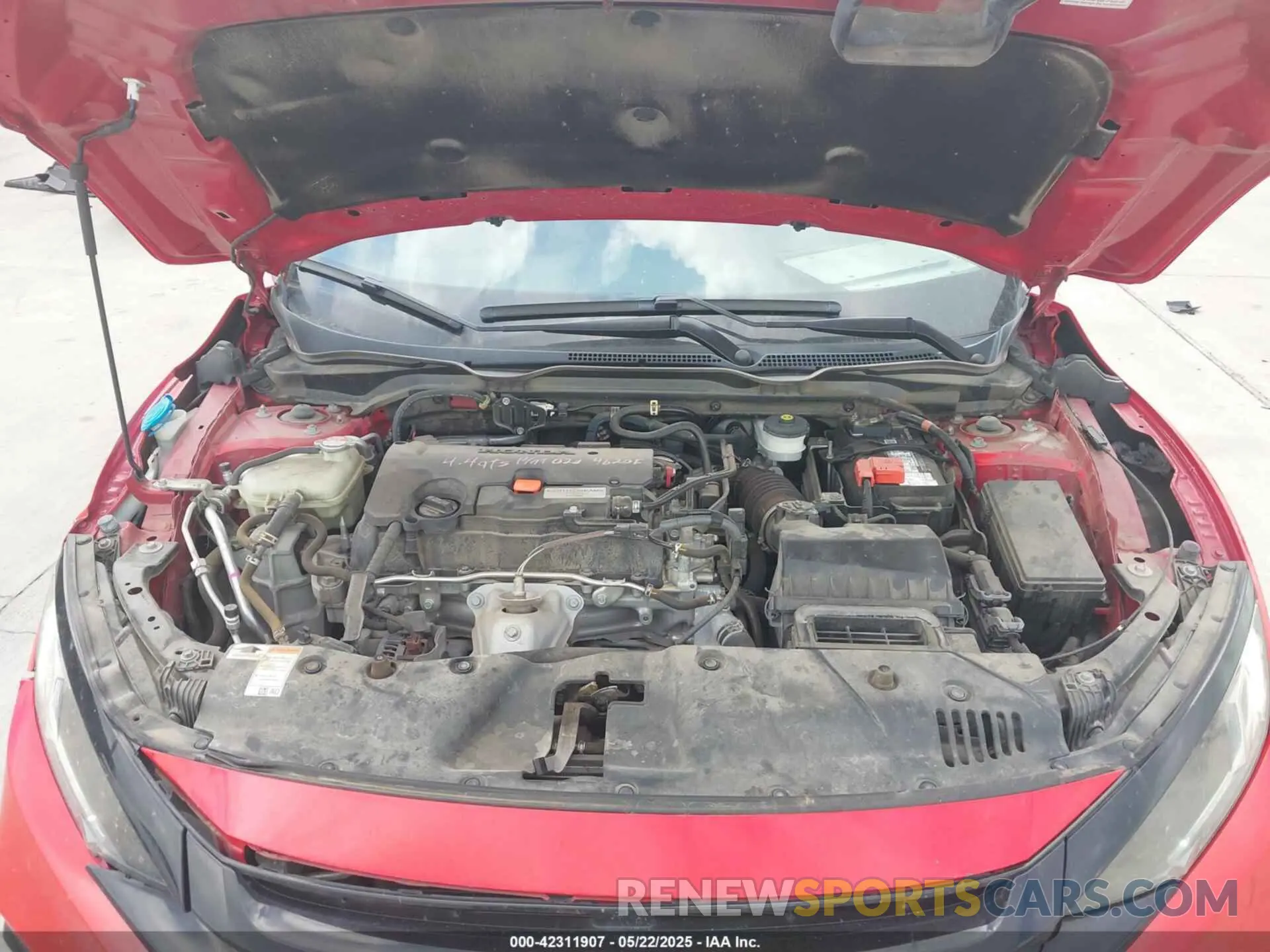 10 fotografías del automóvil dañado 2HGFC2F87MH539535 HONDA CIVIC 2021
