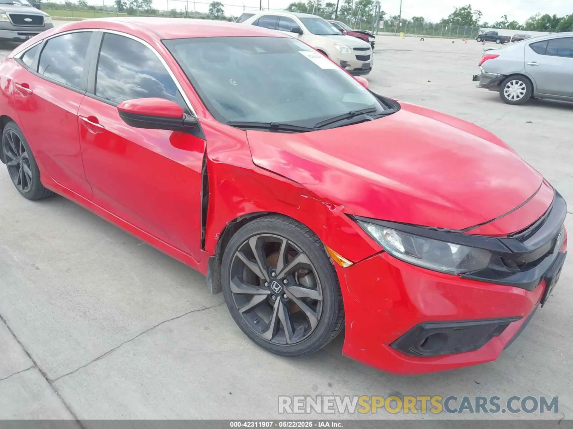 6 fotografías del automóvil dañado 2HGFC2F87MH539535 HONDA CIVIC 2021