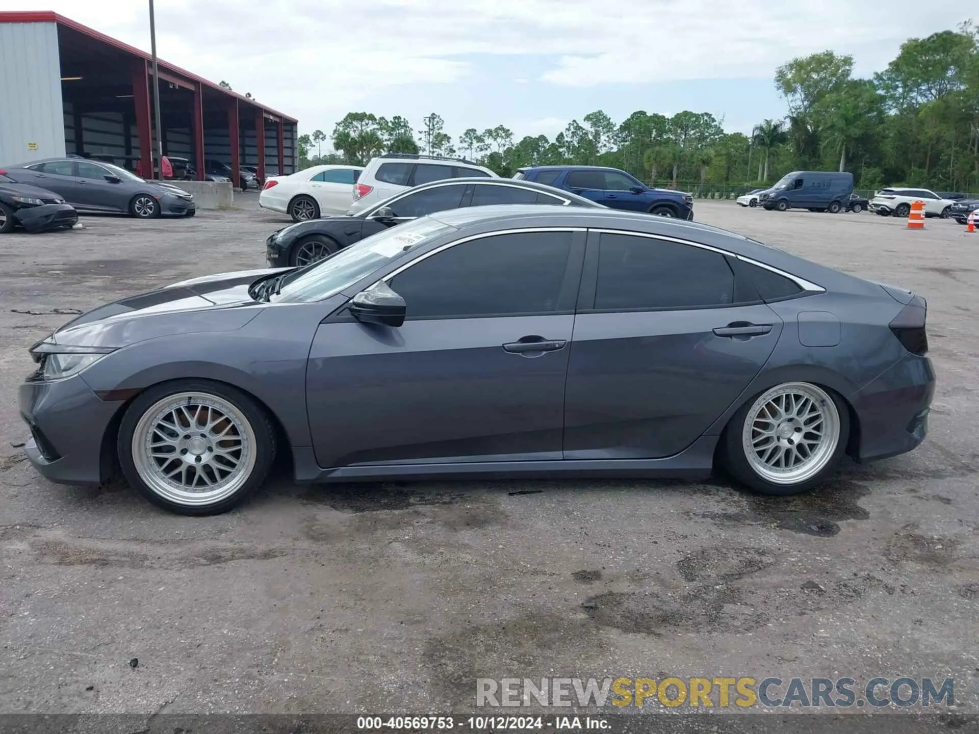 15 fotografías del automóvil dañado 2HGFC2F87MH543570 HONDA CIVIC 2021